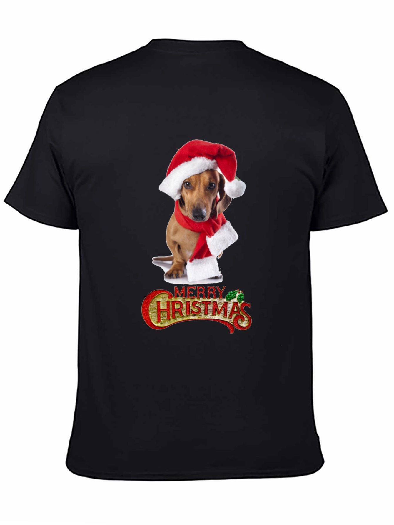 Festive Dachshund Christmas T-Shirt