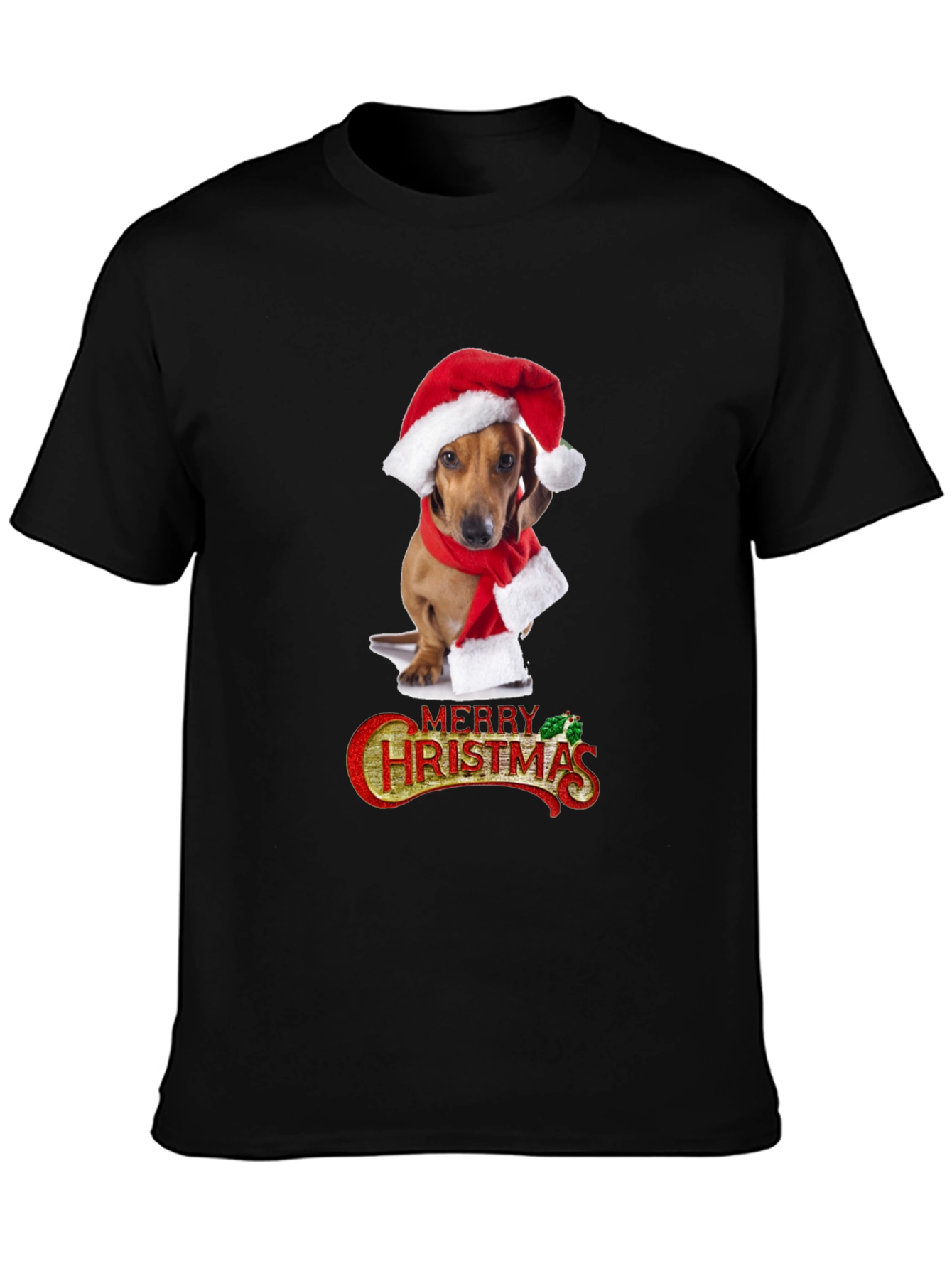 Festive Dachshund Christmas T-Shirt
