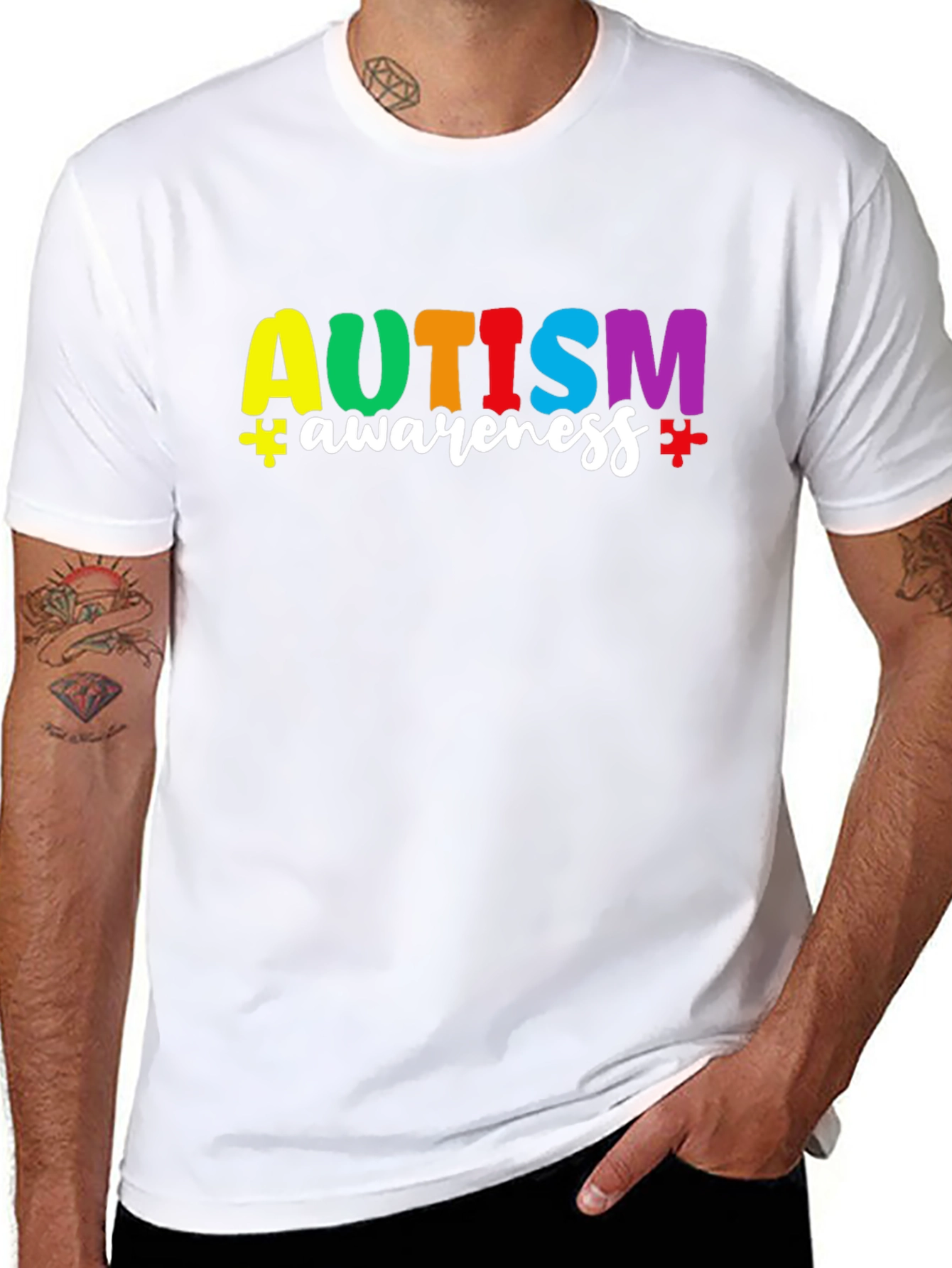 Autism Awareness Graphic Tee - Black