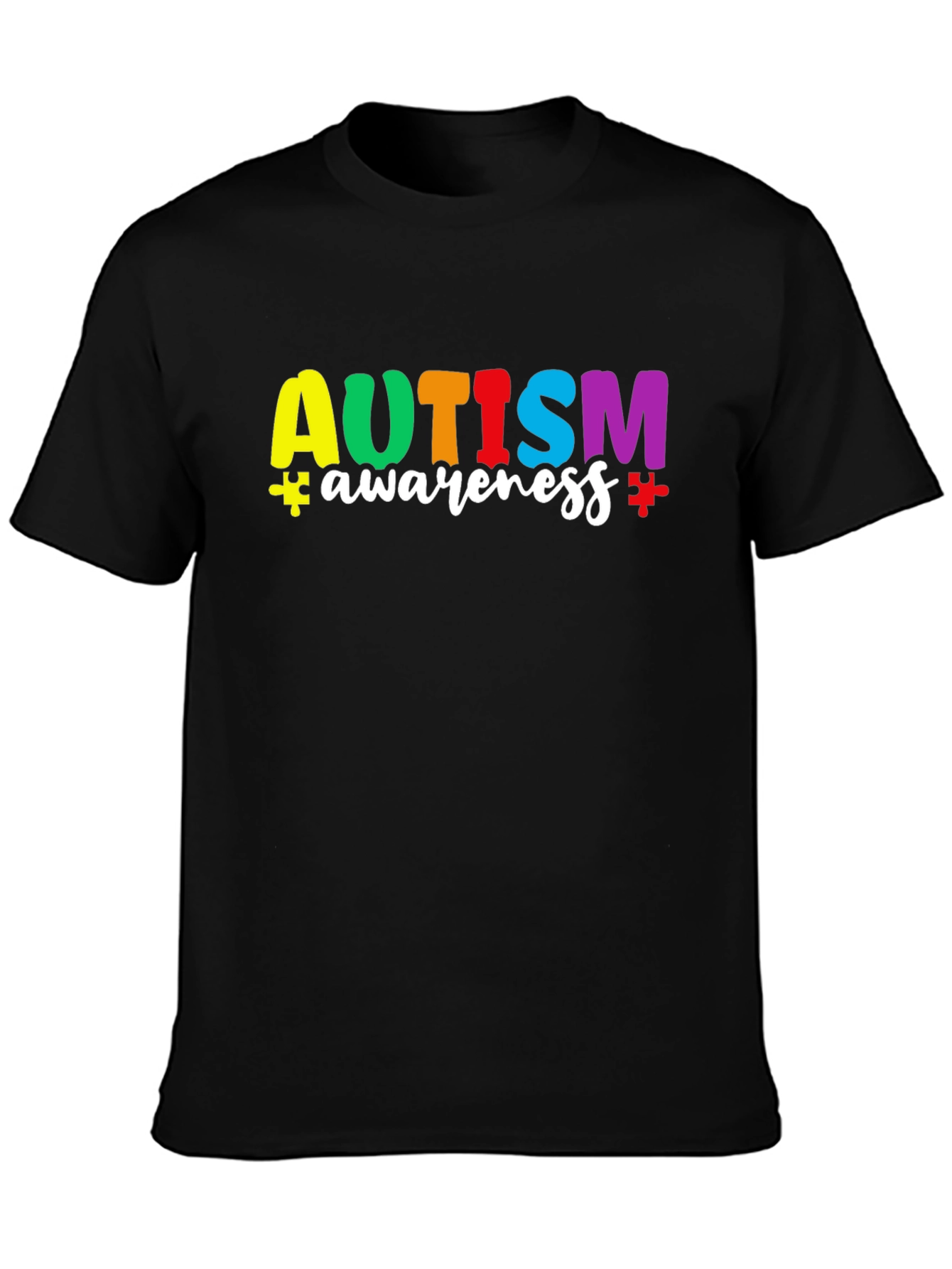 Autism Awareness Graphic Tee - Black