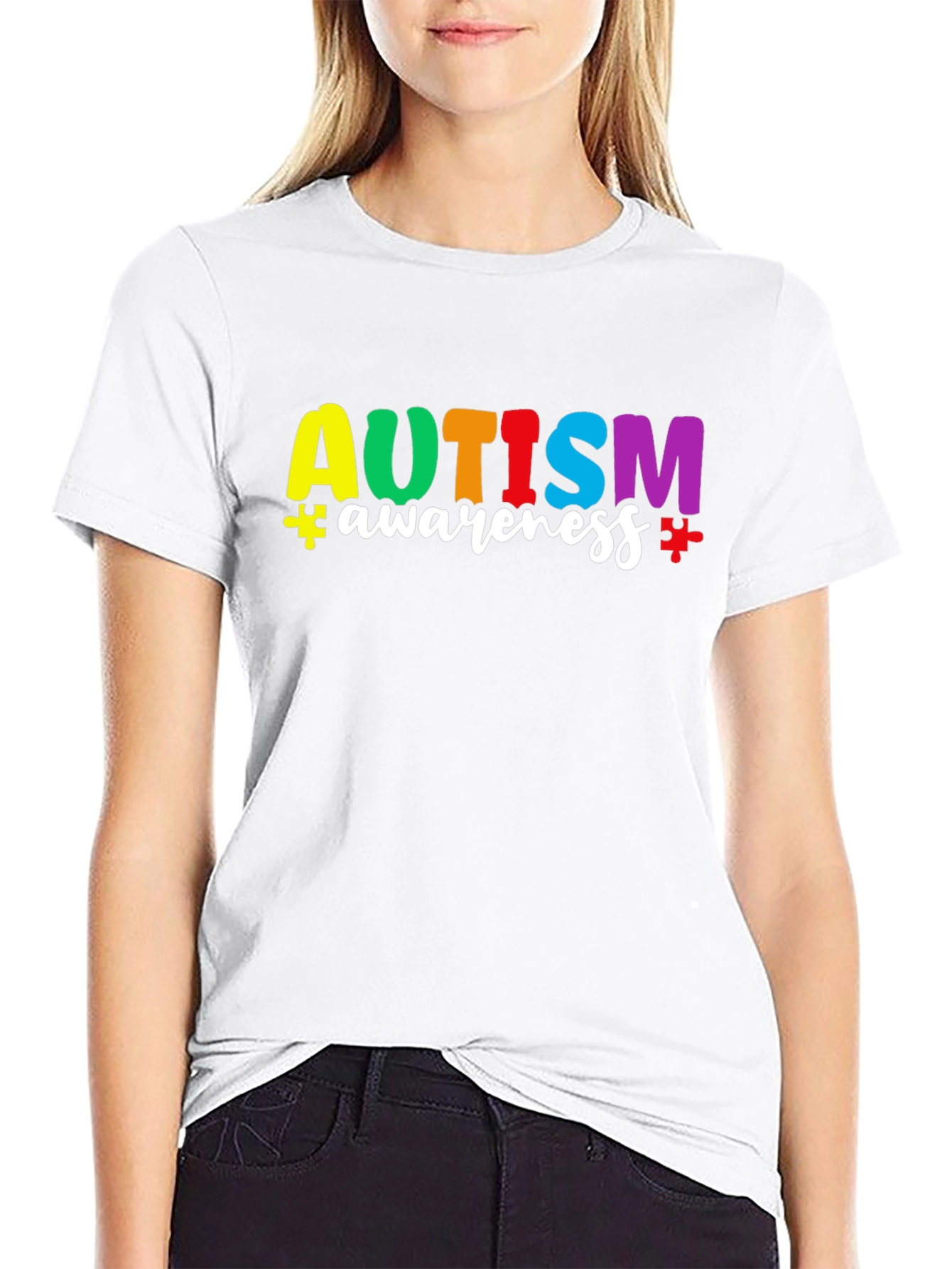 Autism Awareness Graphic Tee - Black