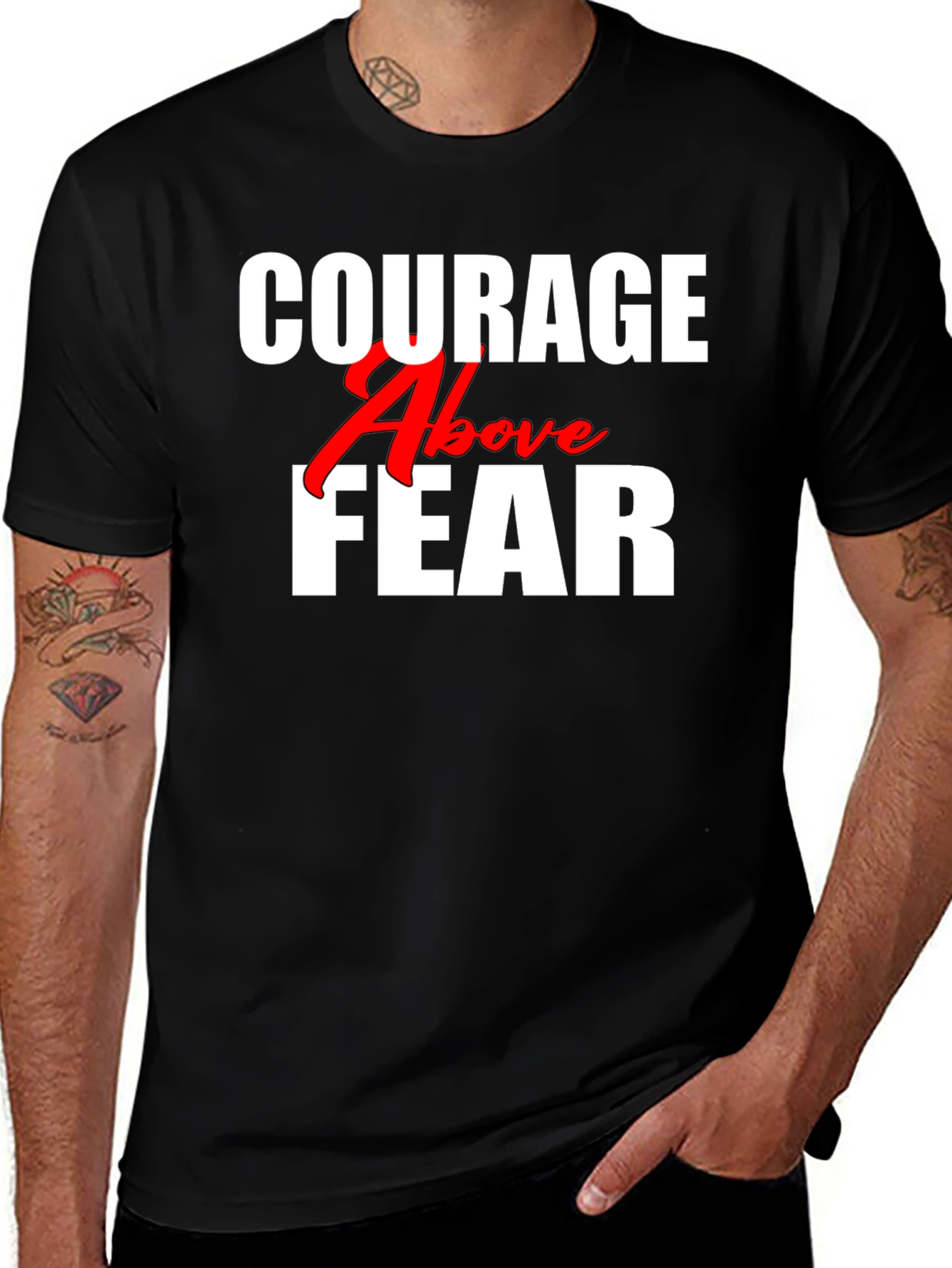 Courage Above Fear Graphic Tee