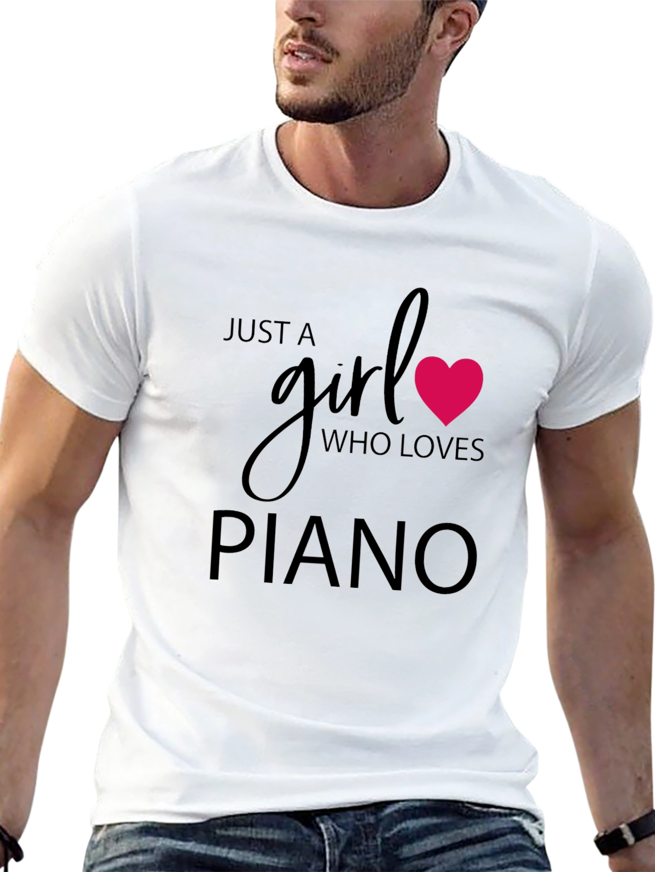 Just A Girl Who Loves Piano T-Shirt