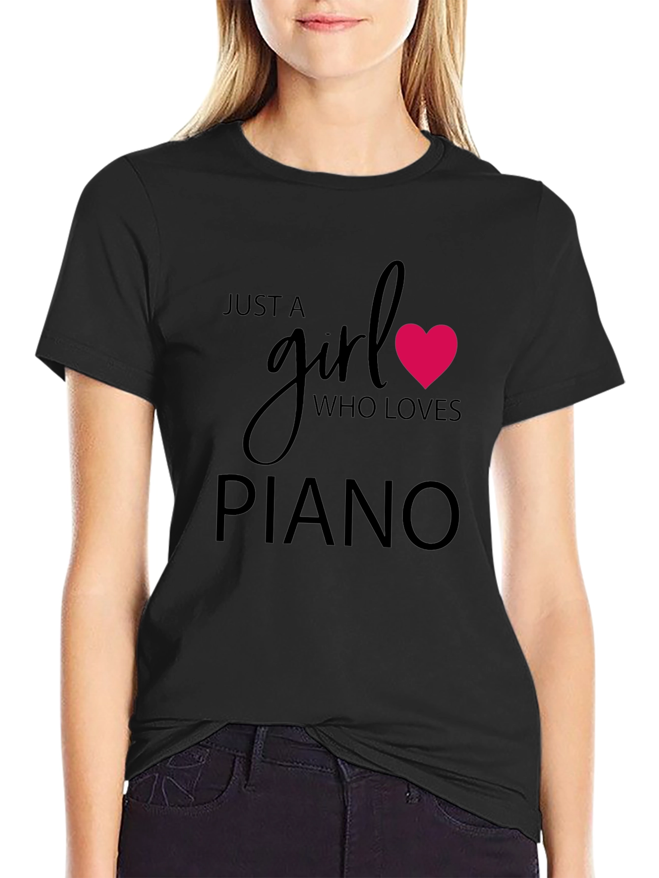 Just A Girl Who Loves Piano T-Shirt