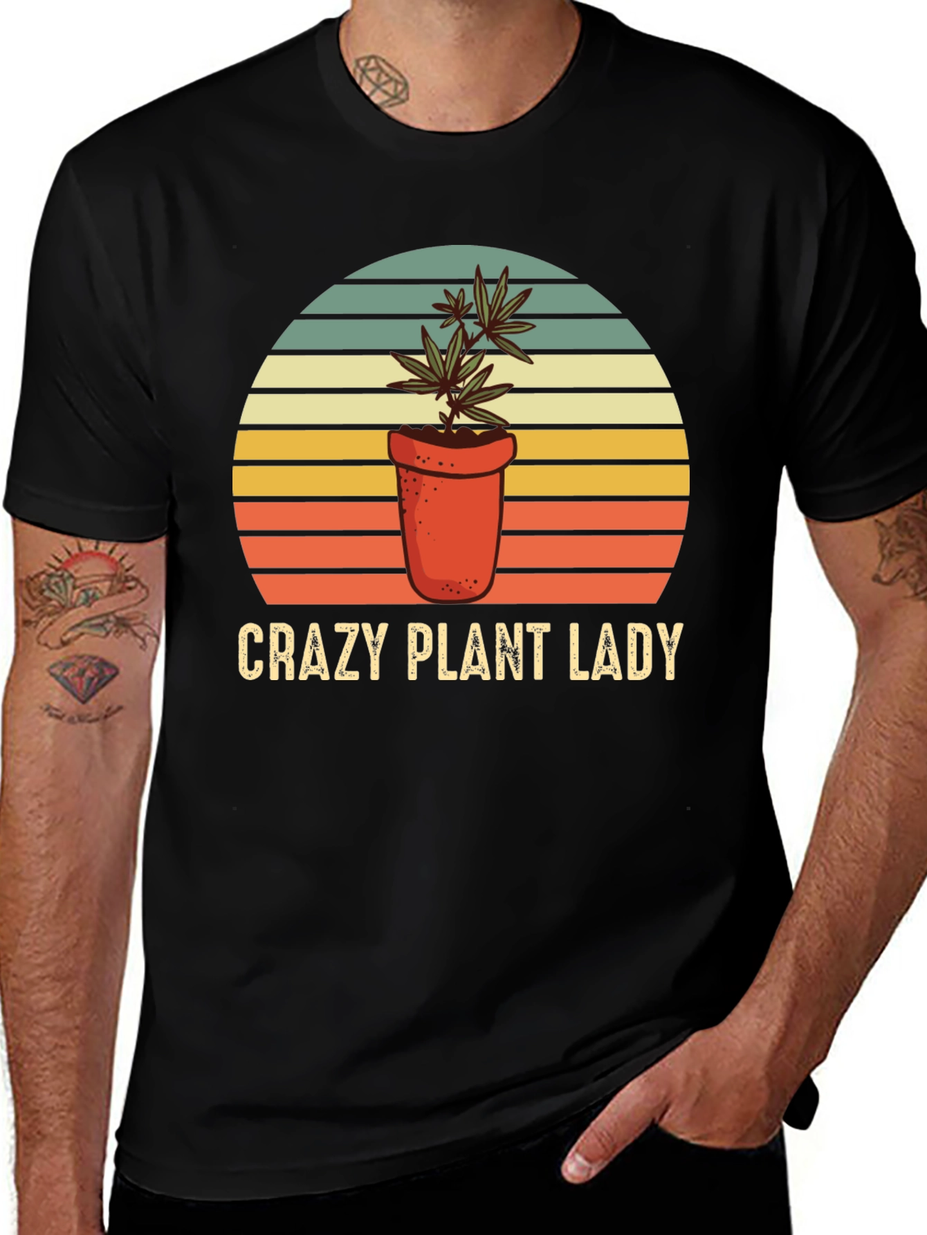 Crazy Plant Lady T-Shirt - Novelty Tee
