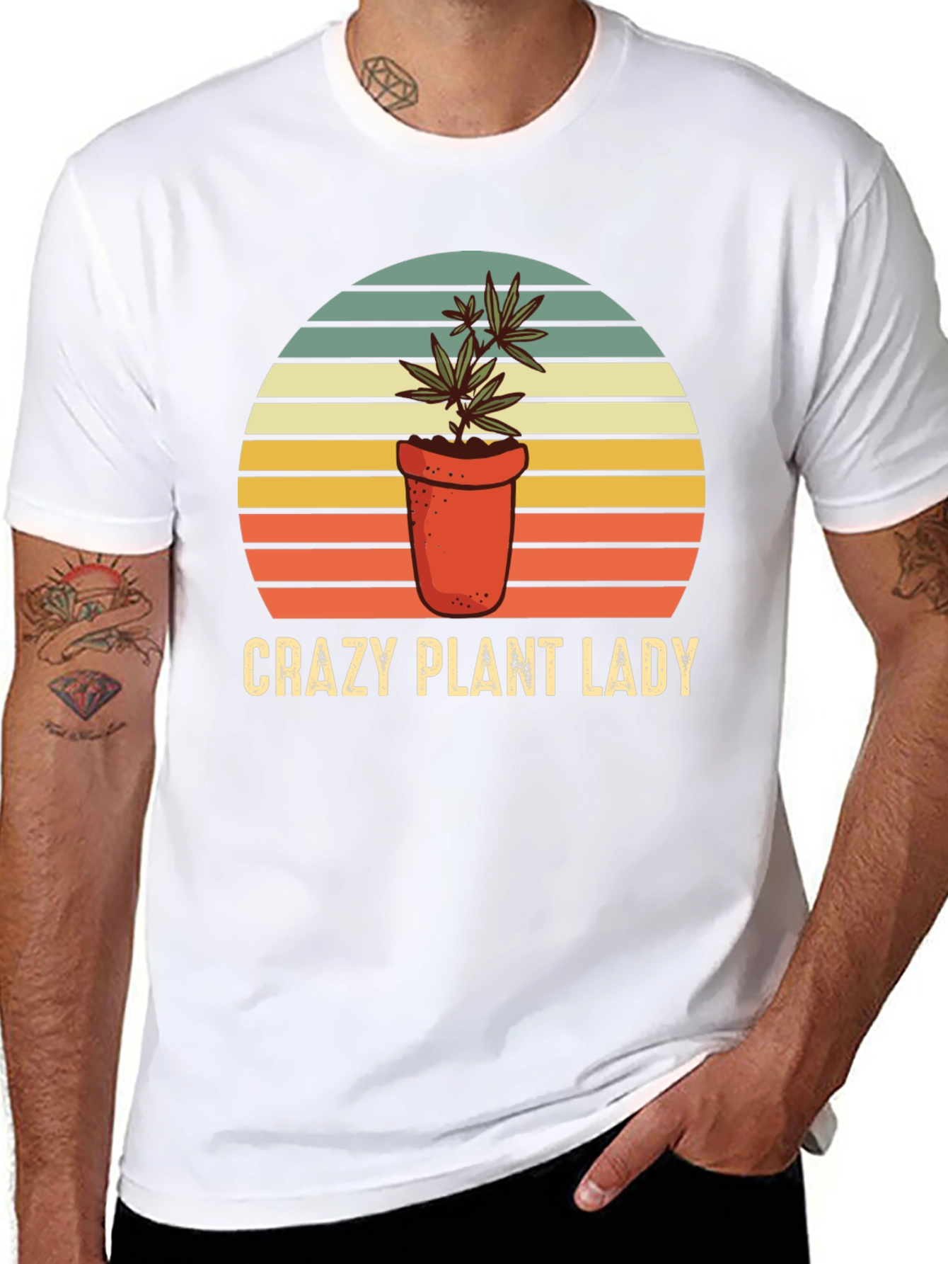 Crazy Plant Lady T-Shirt - Novelty Tee