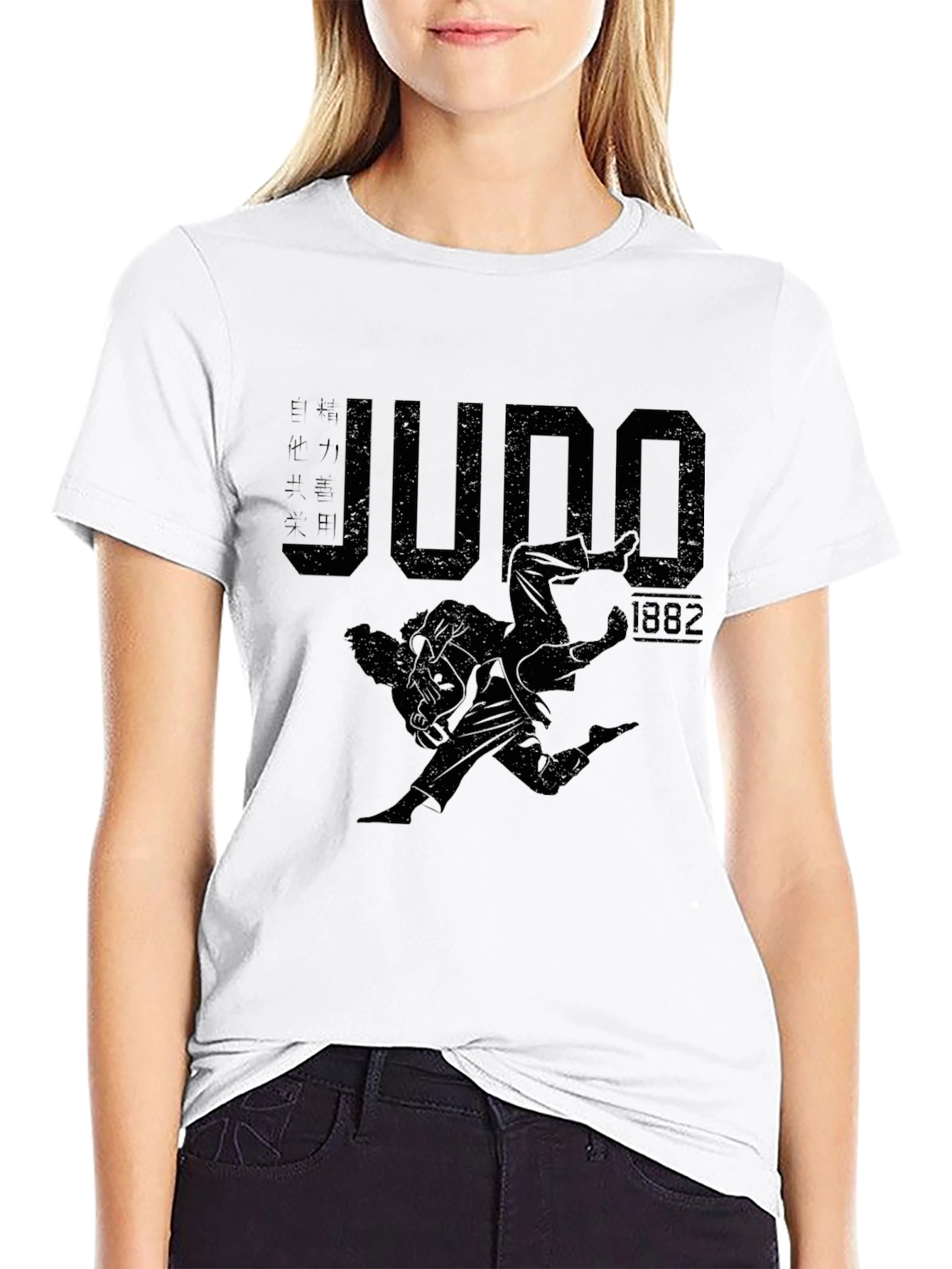 Judo Throw 1882 Black Graphic T-Shirt