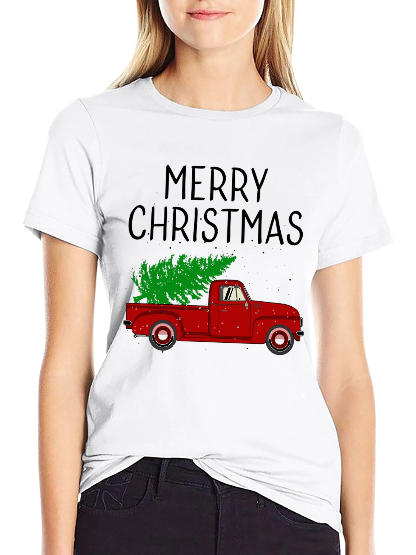 Merry Christmas Truck Tee