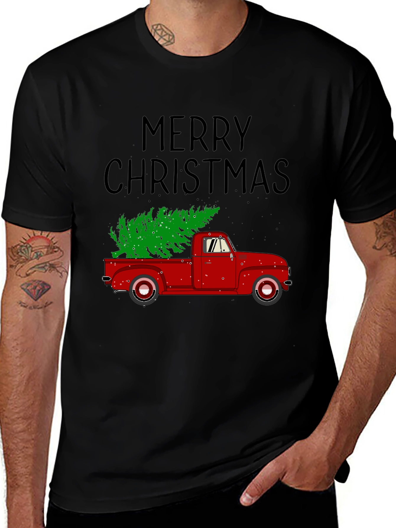 Merry Christmas Truck Tee