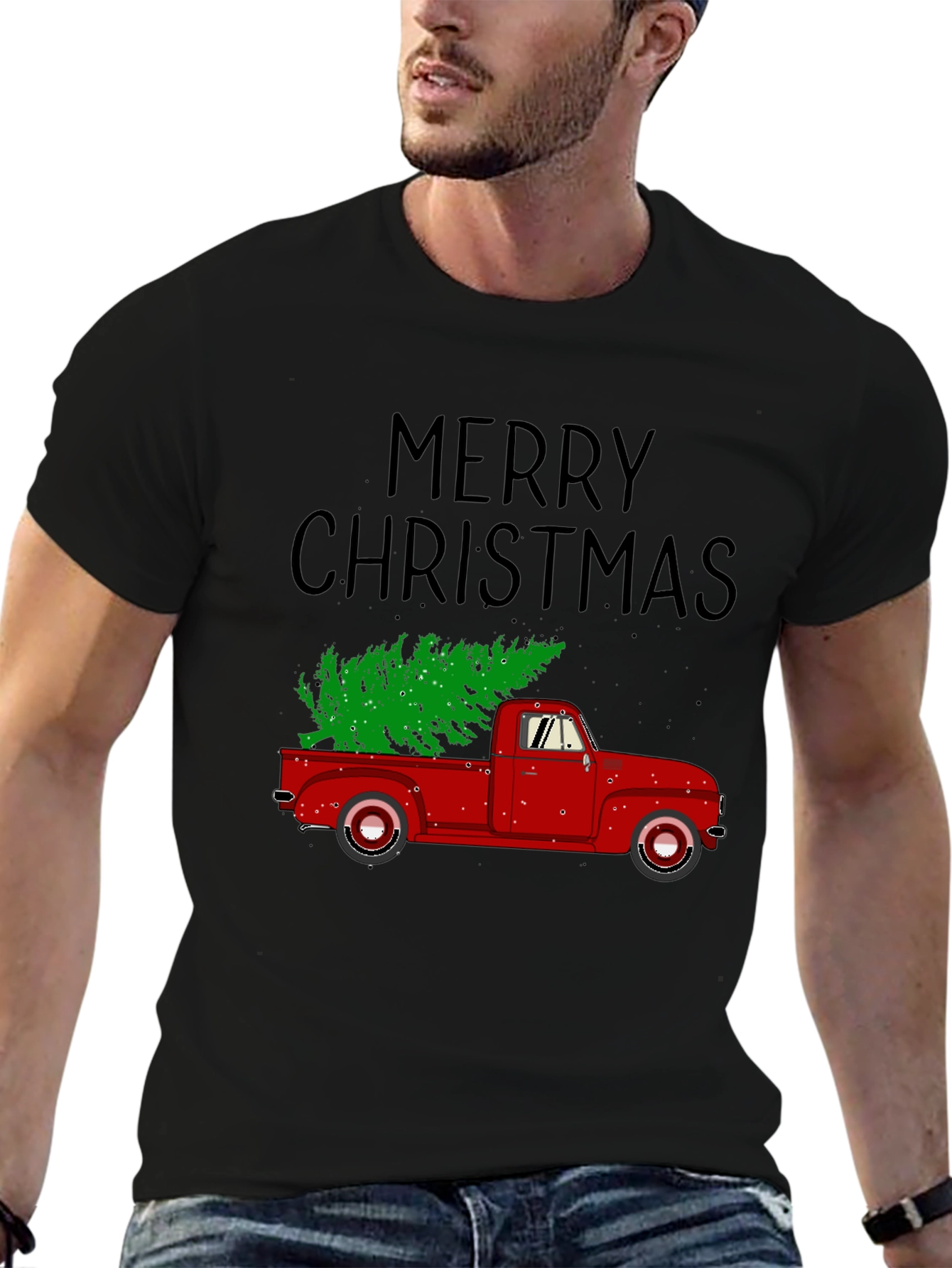 Merry Christmas Truck Tee