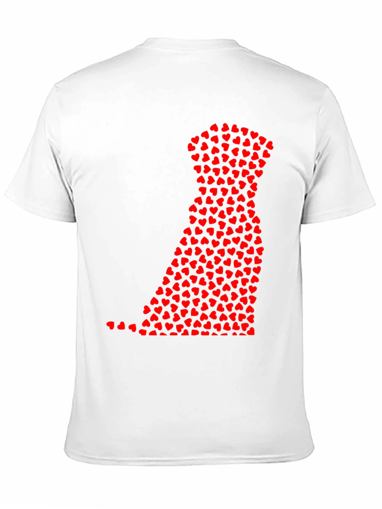 Heart Dog Black T-Shirt - Cute Valentines Day Gift