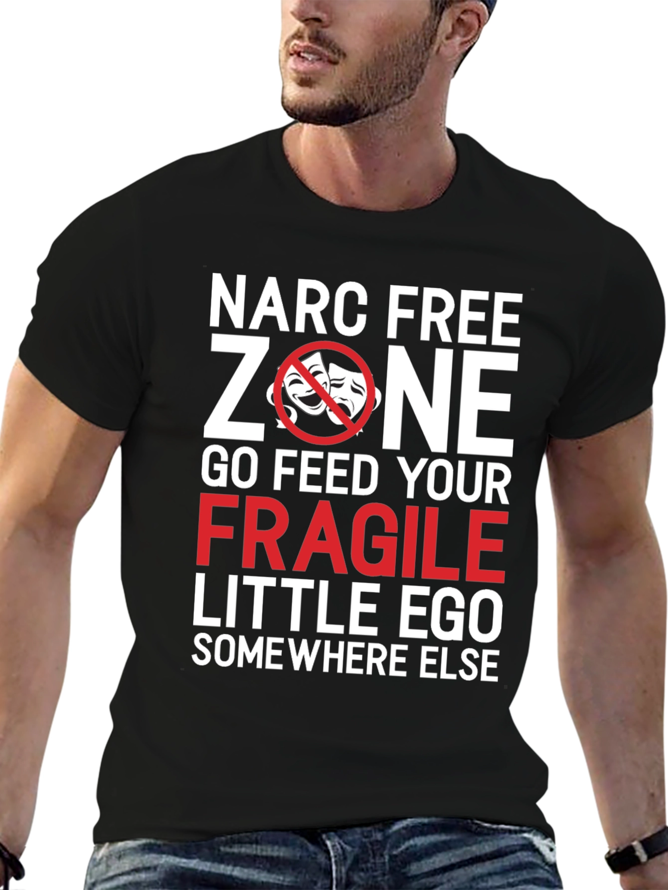 Narc Free Zone T-Shirt - Sarcastic Graphic Tee