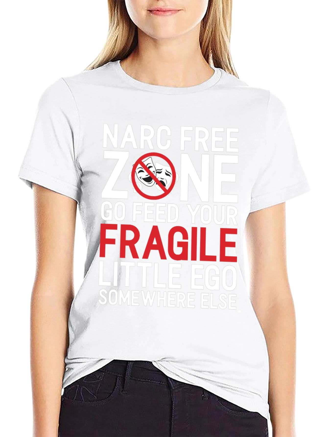 Narc Free Zone T-Shirt - Sarcastic Graphic Tee