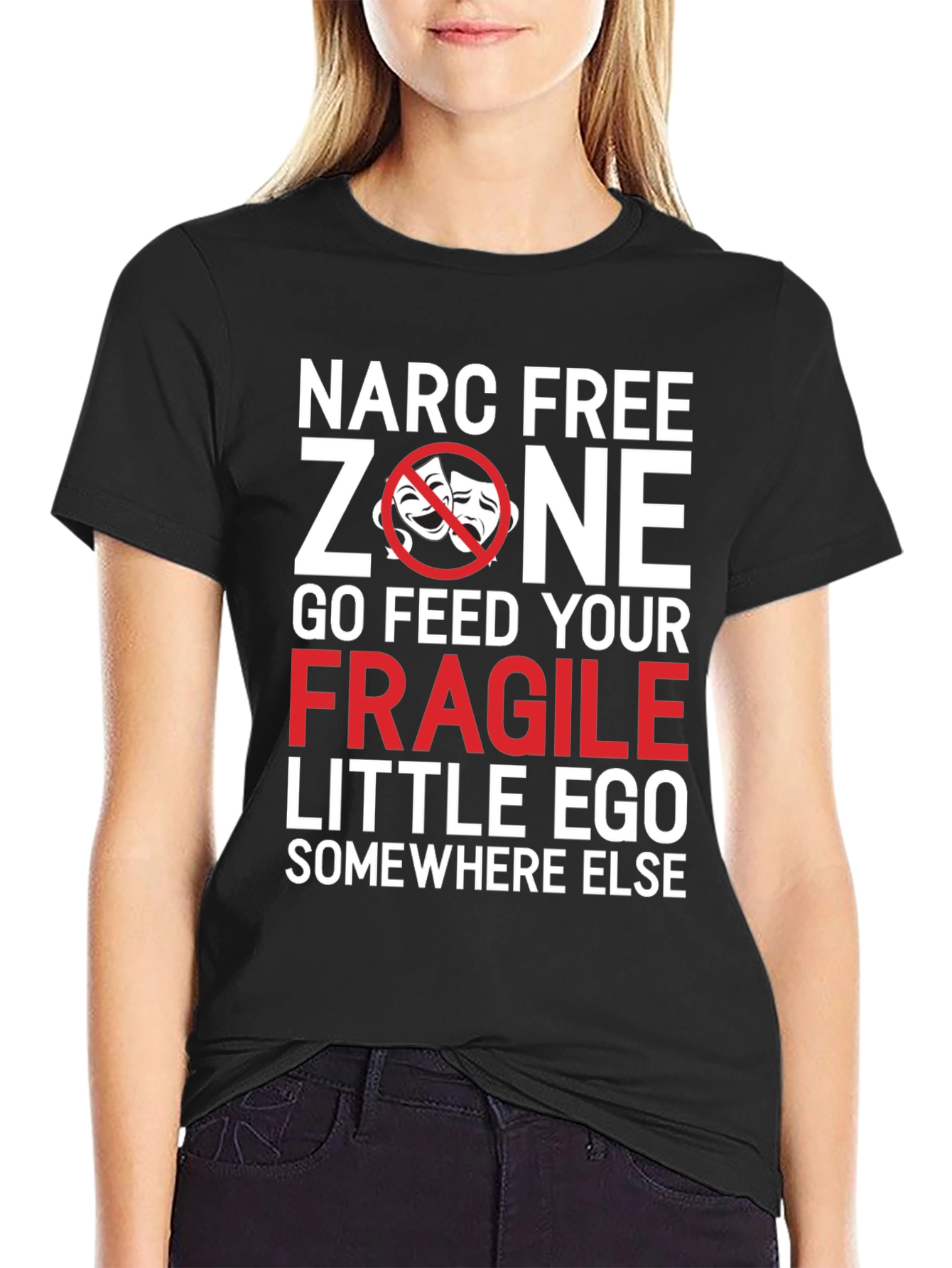 Narc Free Zone T-Shirt - Sarcastic Graphic Tee