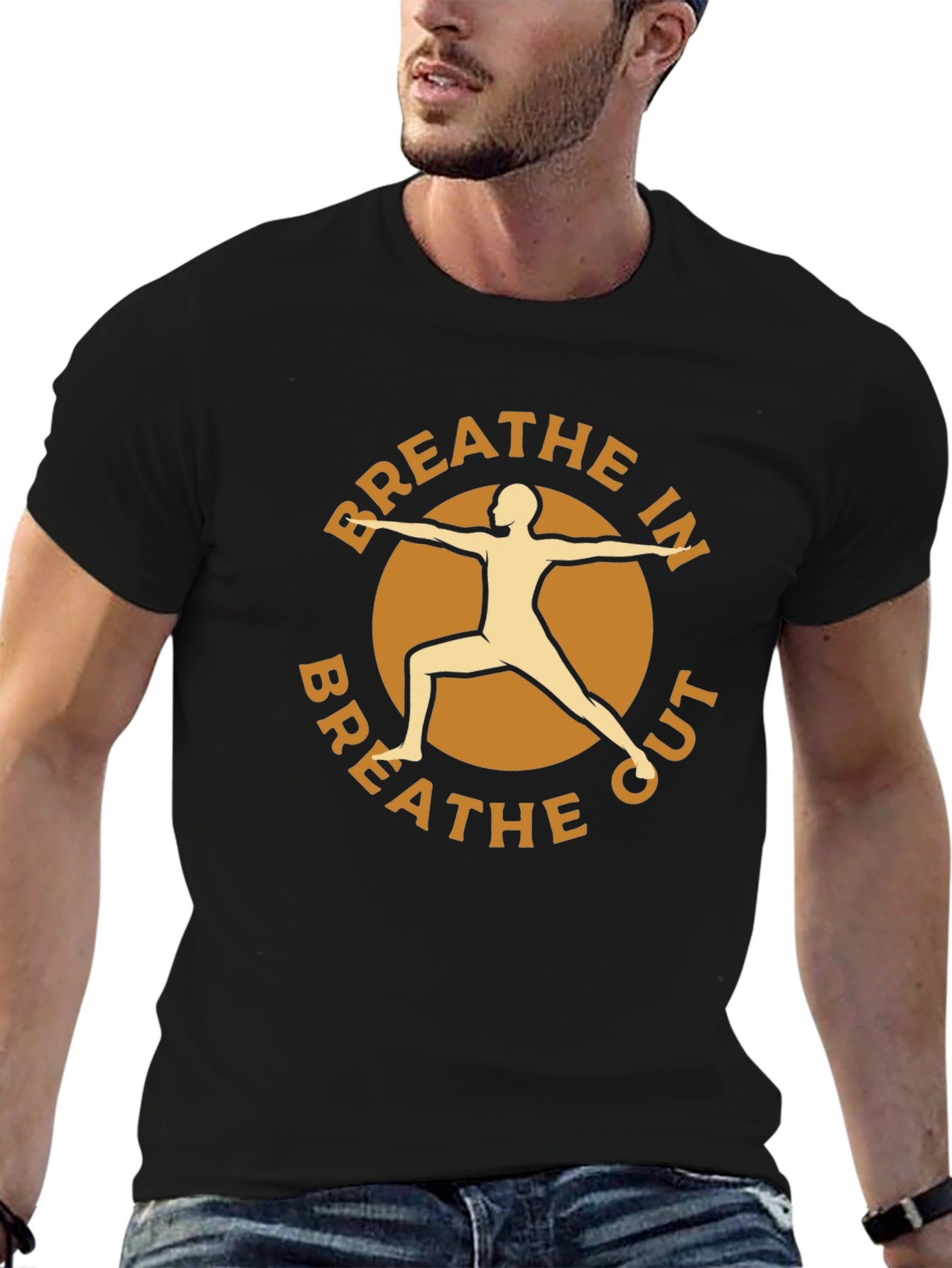 Breathe In Breathe Out Yoga Graphic Tee