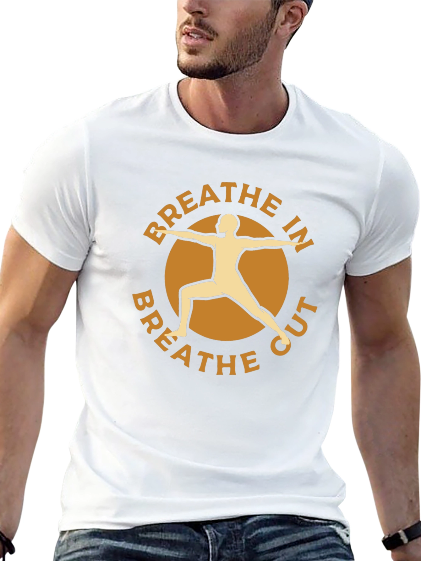 Breathe In Breathe Out Yoga Graphic Tee