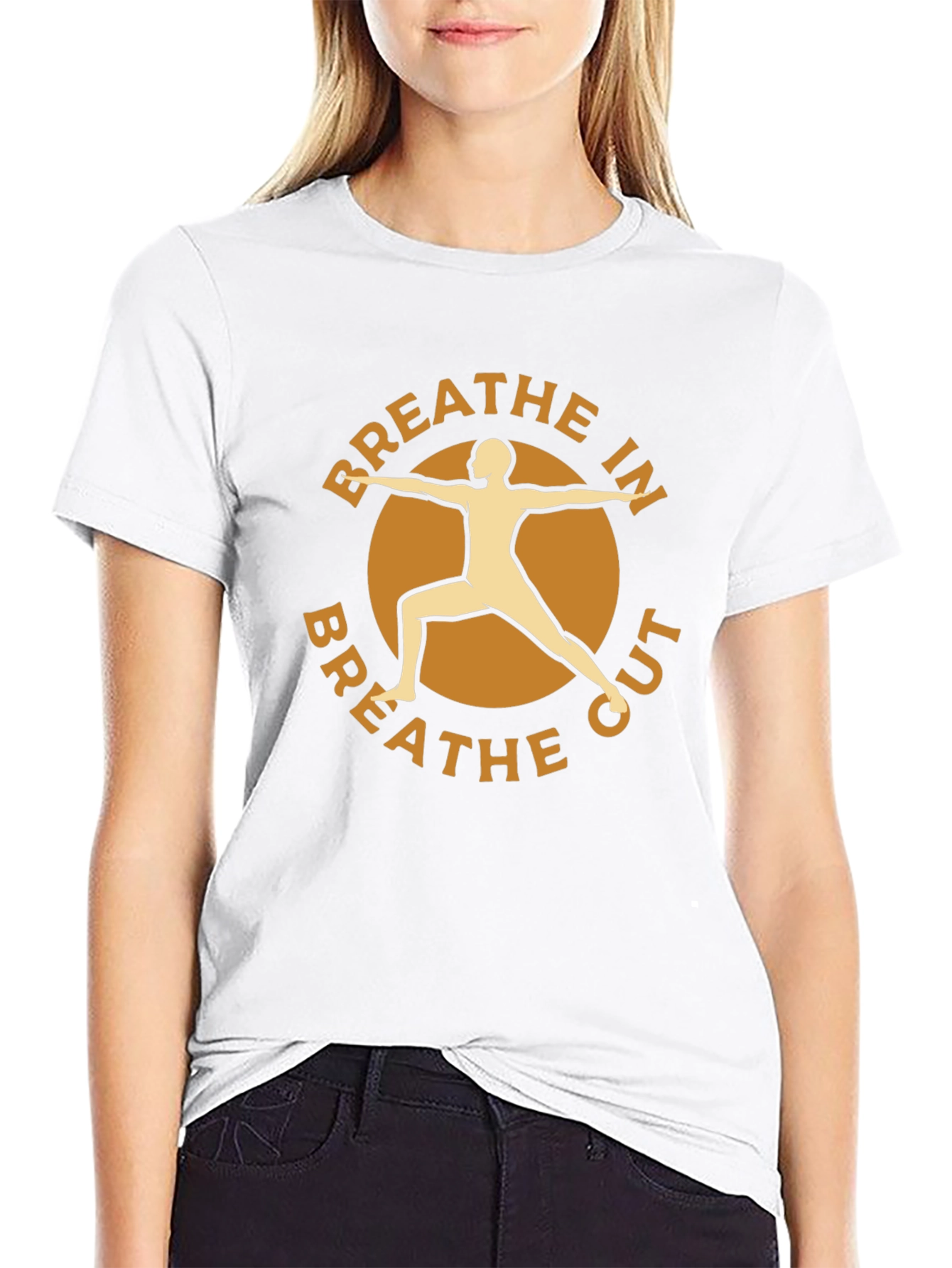 Breathe In Breathe Out Yoga Graphic Tee