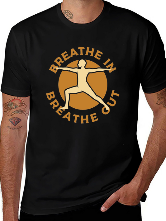Breathe In Breathe Out Yoga Graphic Tee