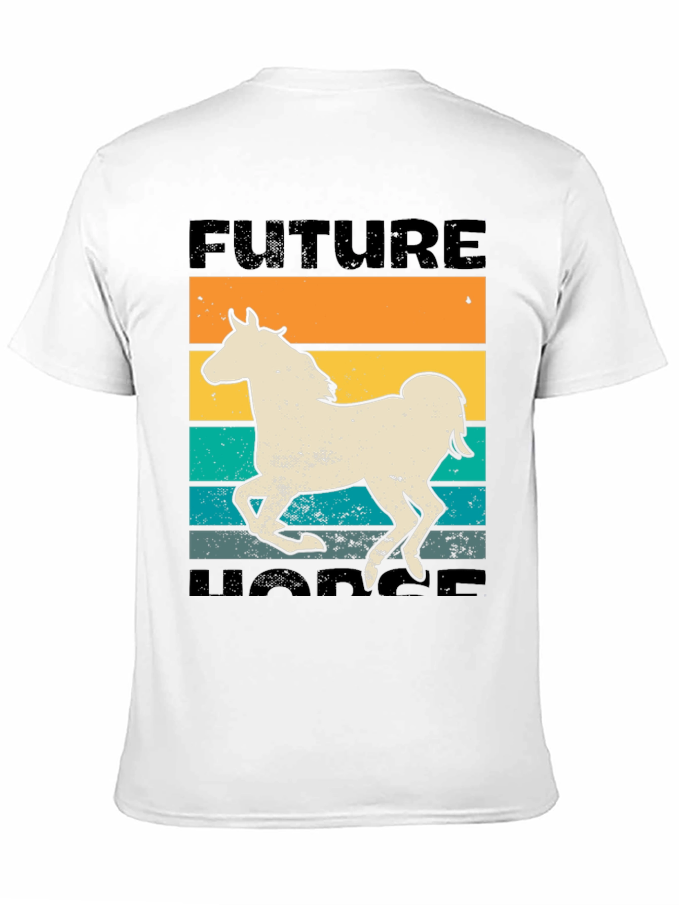 Future Horse T-Shirt - Retro Equestrian Design