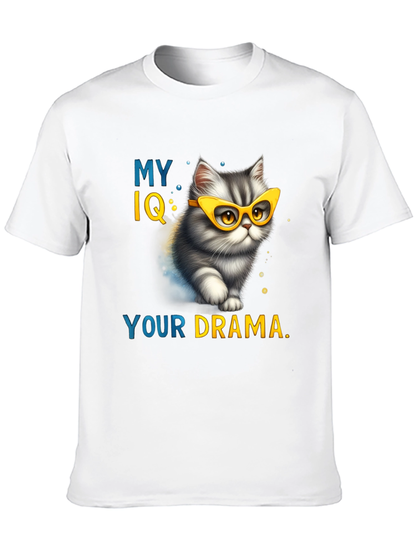 My IQ Your Drama T-Shirt - Cat Lover Tee