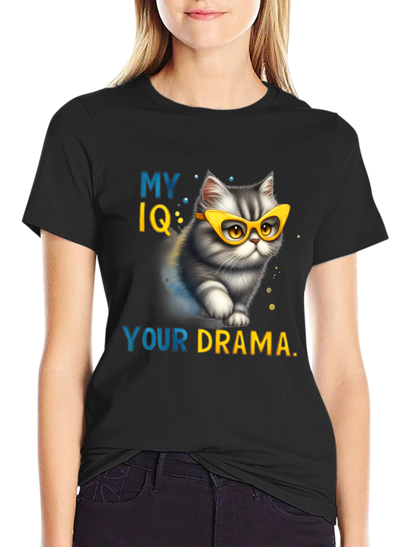 My IQ Your Drama T-Shirt - Cat Lover Tee