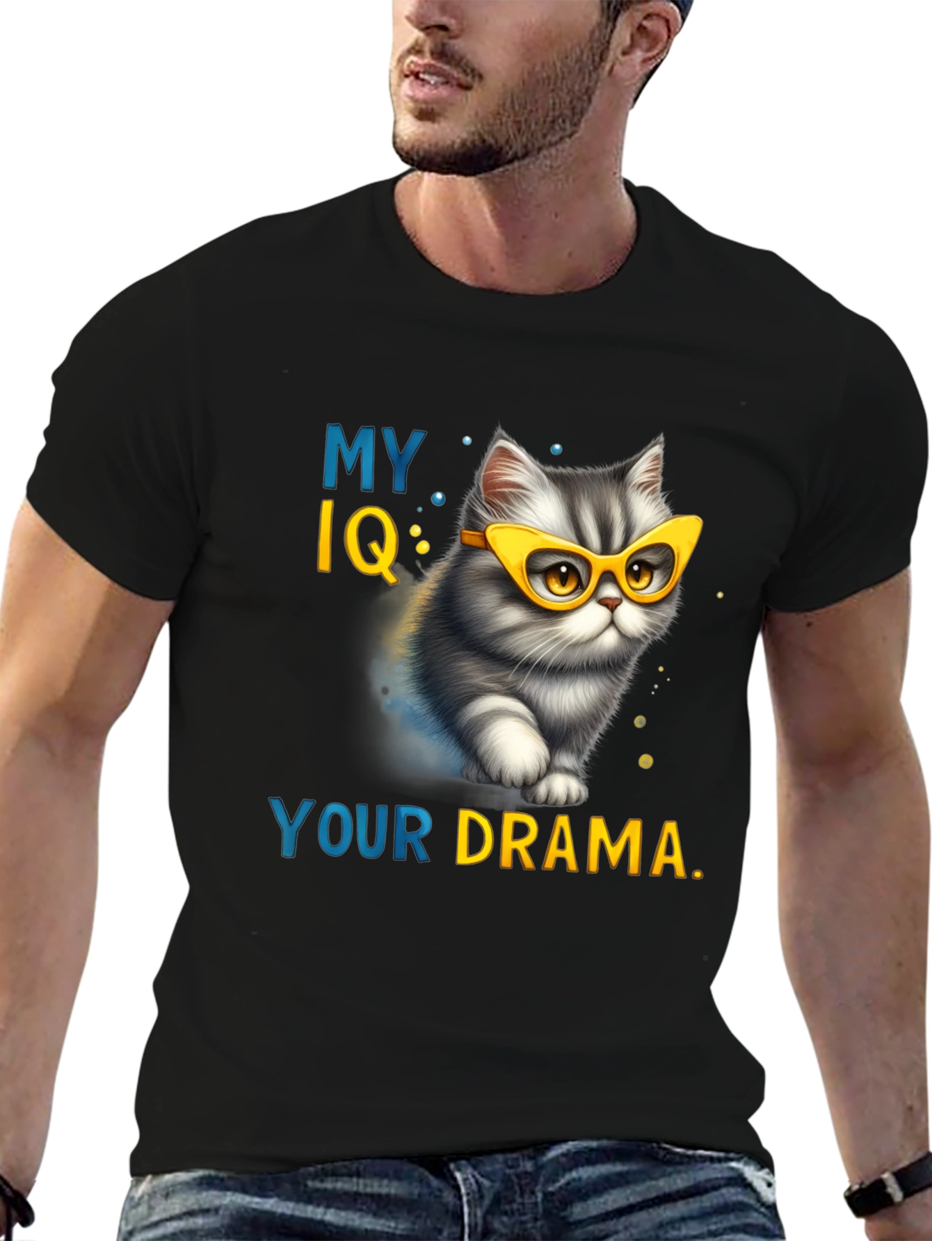 My IQ Your Drama T-Shirt - Cat Lover Tee