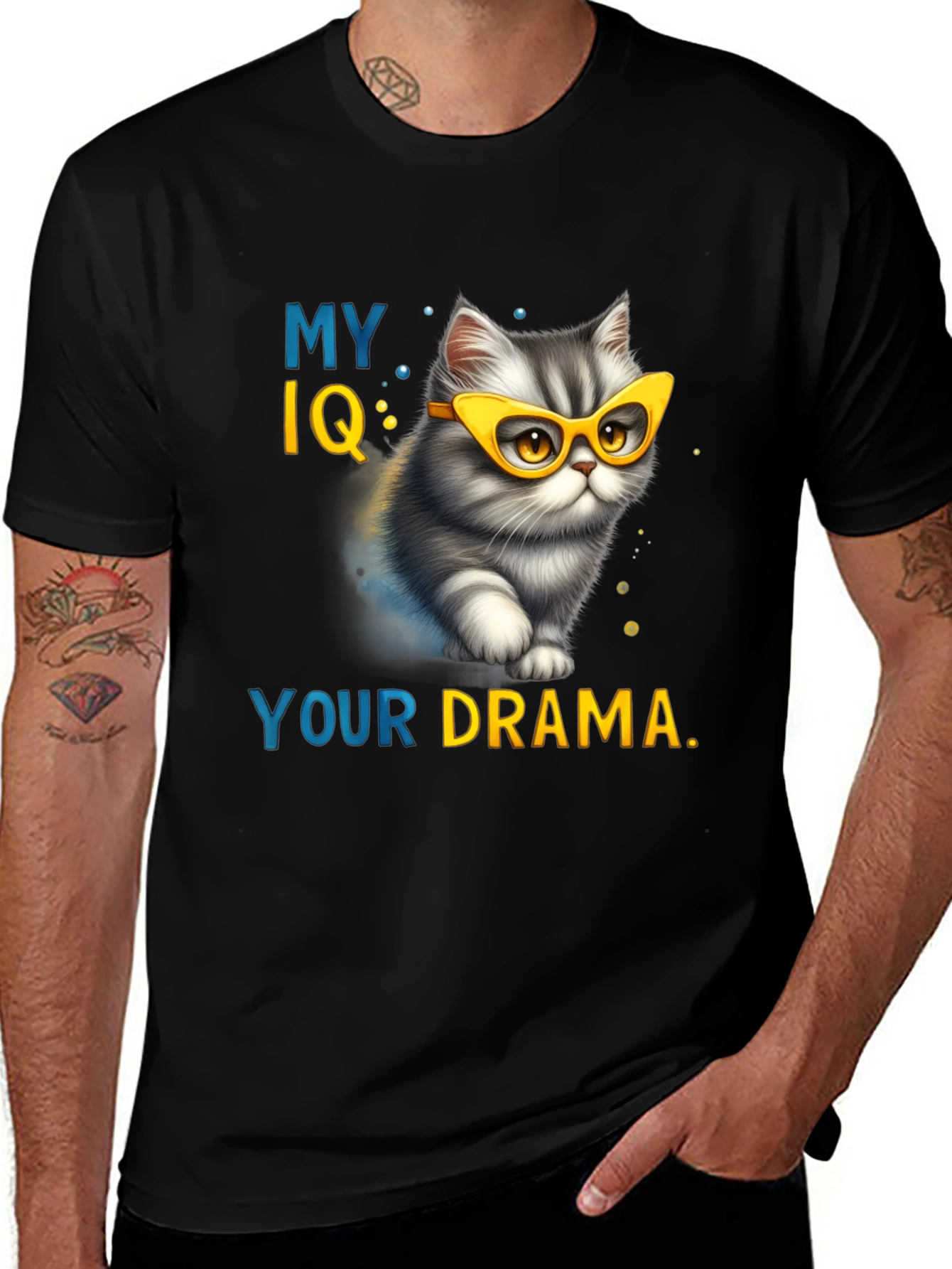 My IQ Your Drama T-Shirt - Cat Lover Tee