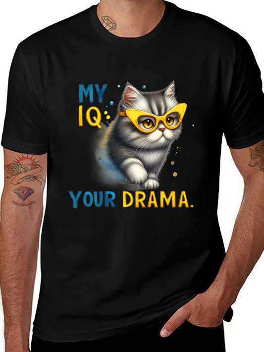My IQ Your Drama T-Shirt - Cat Lover Tee