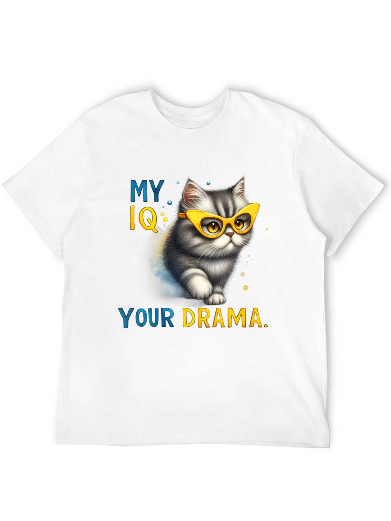 My IQ Your Drama T-Shirt - Cat Lover Tee