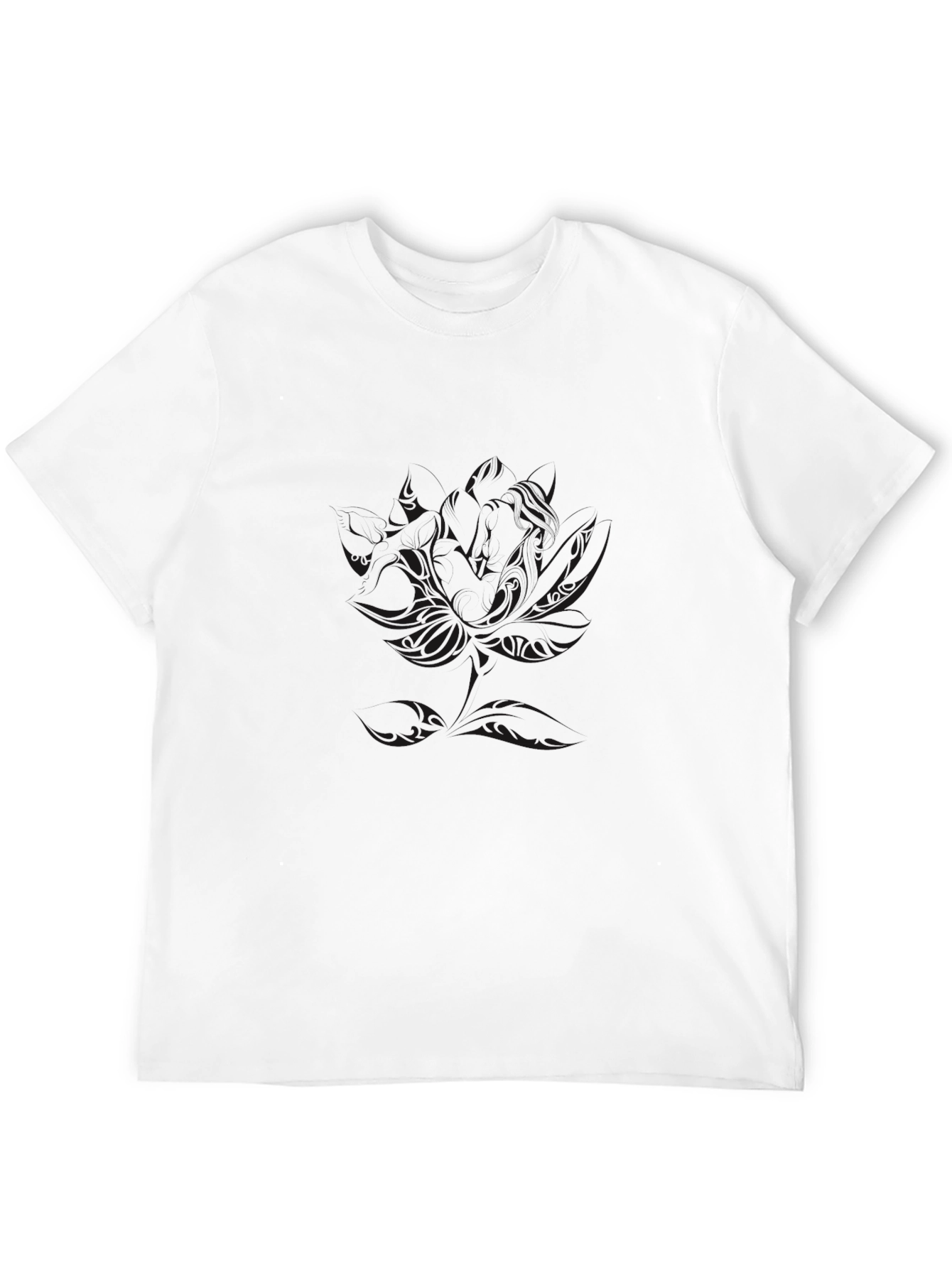 Mens Black Casual Short Sleeve T-Shirt