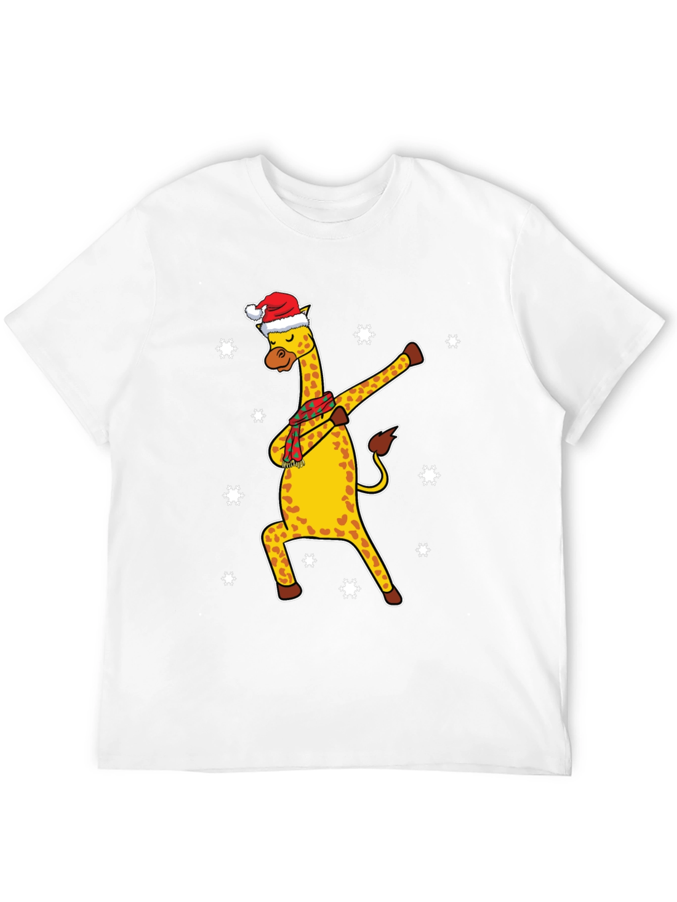 Christmas Giraffe Dabbing T-Shirt