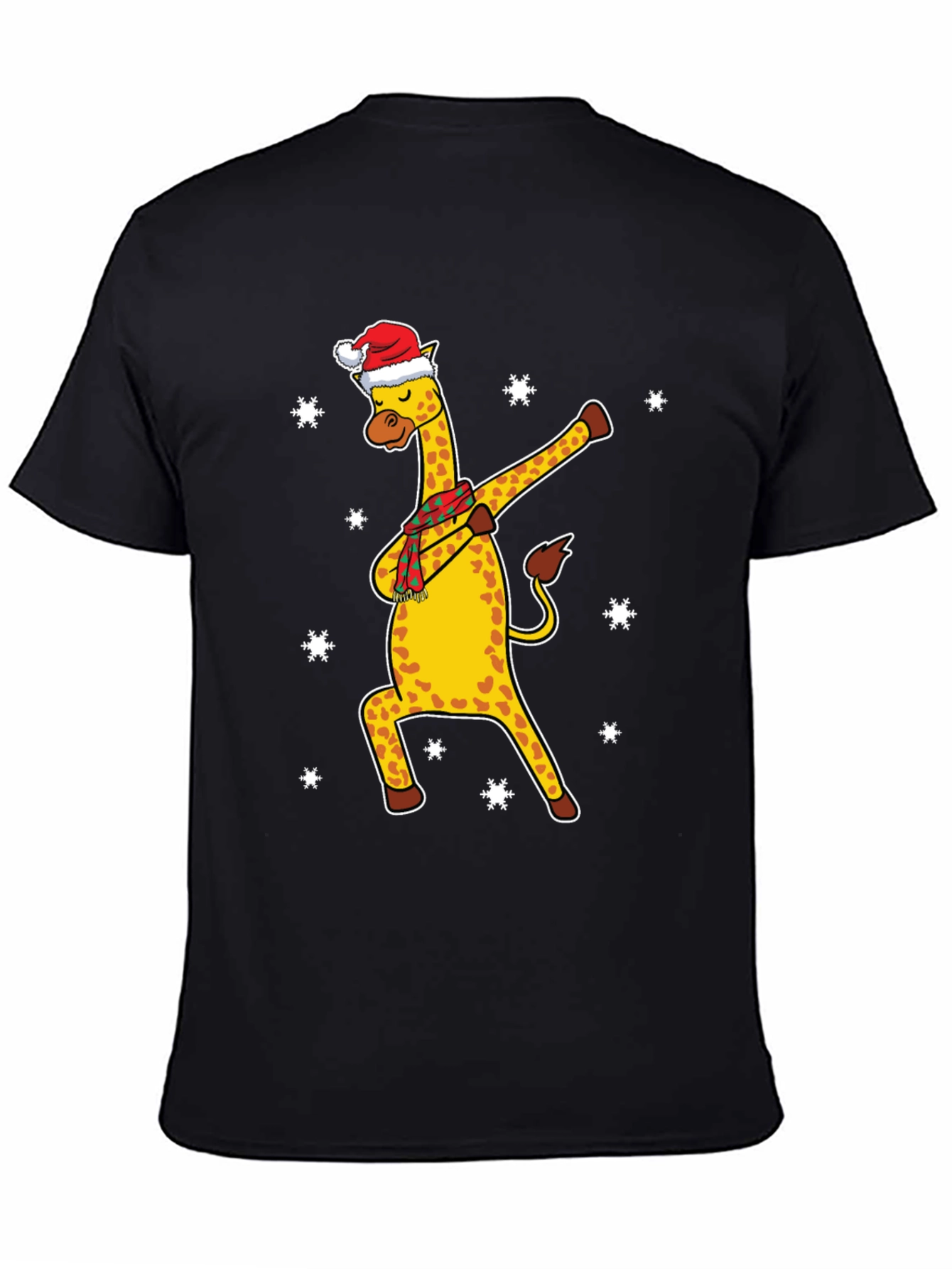 Christmas Giraffe Dabbing T-Shirt
