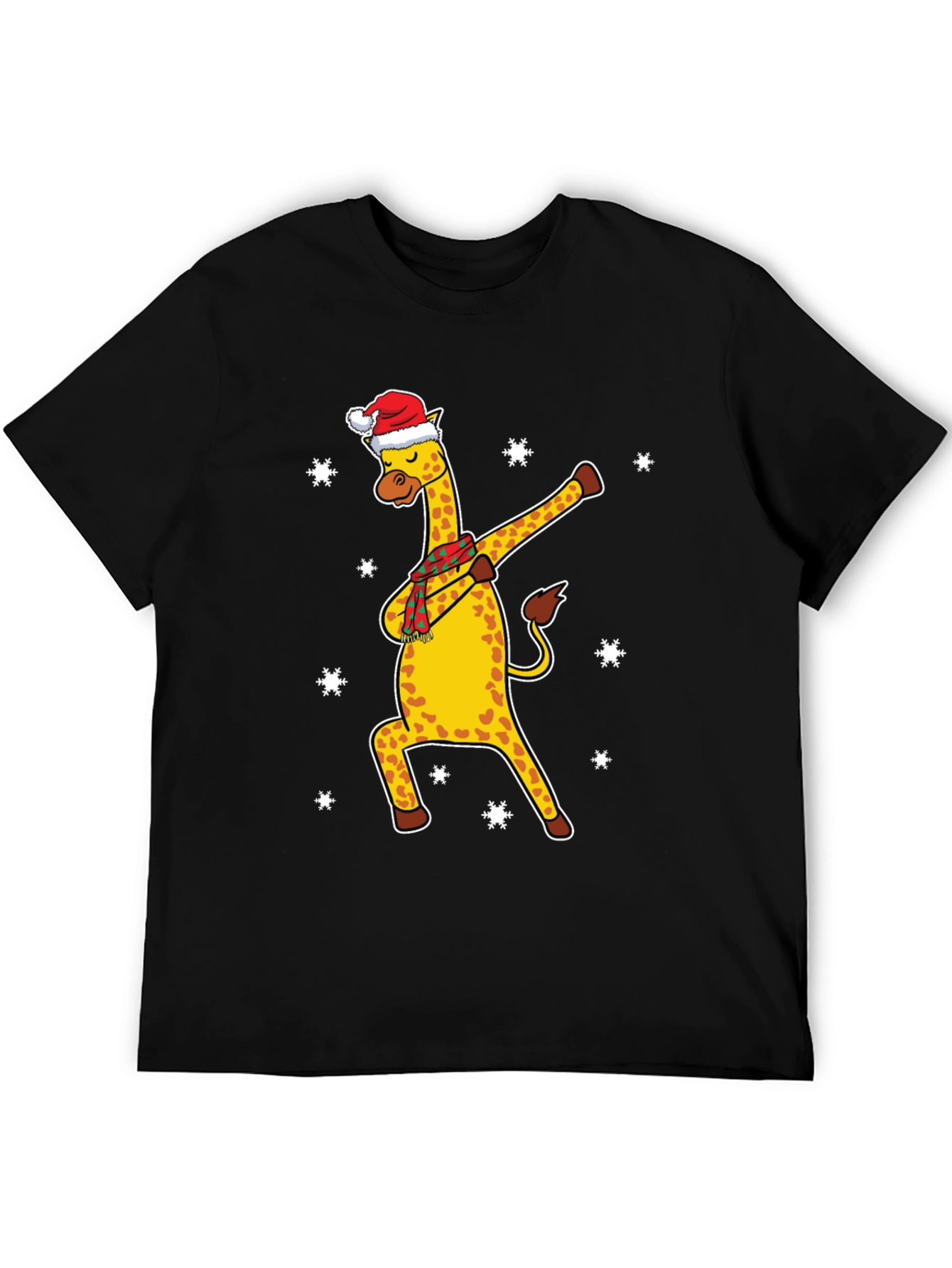 Christmas Giraffe Dabbing T-Shirt
