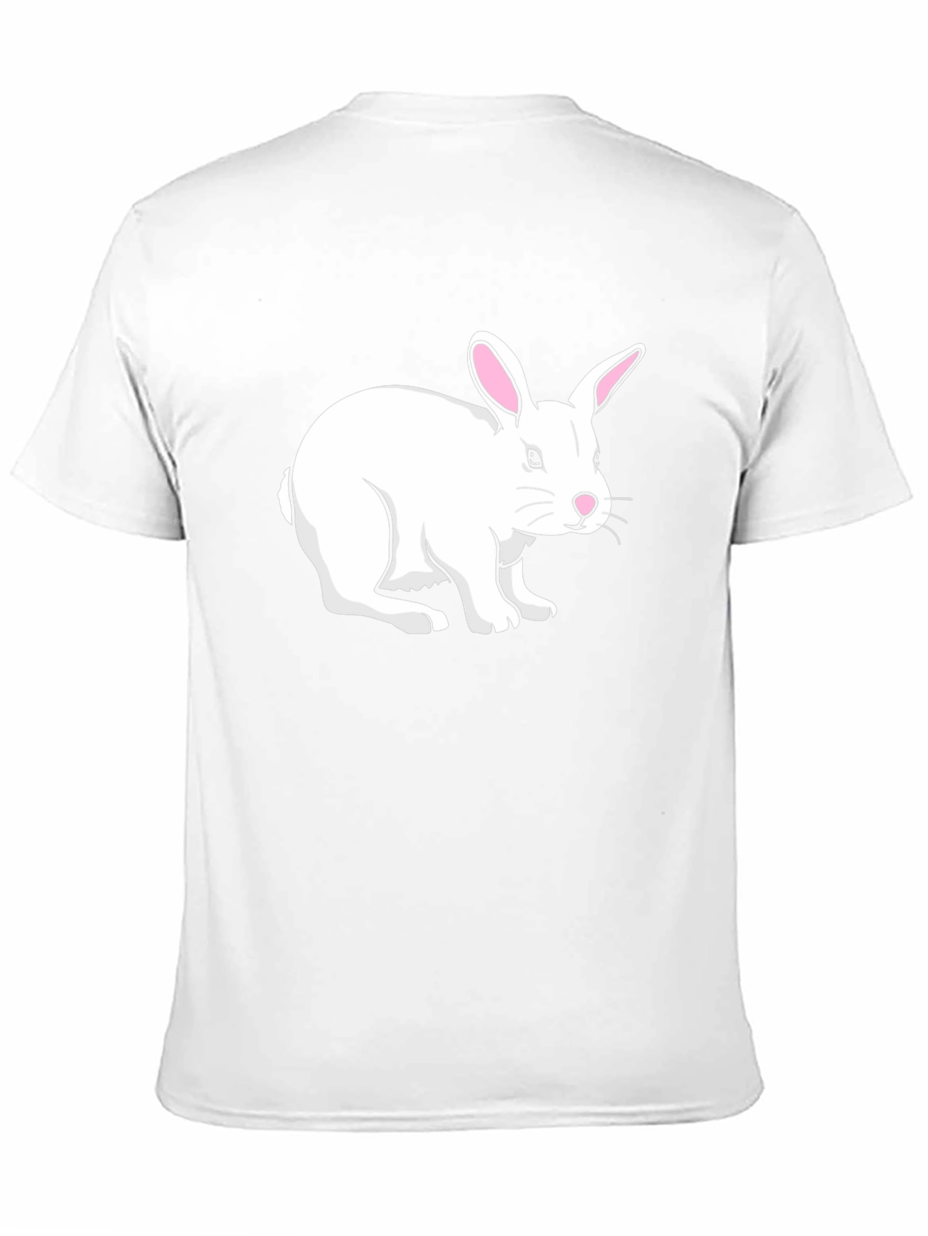 Bunny Graphic Tee - Black Cotton T-Shirt