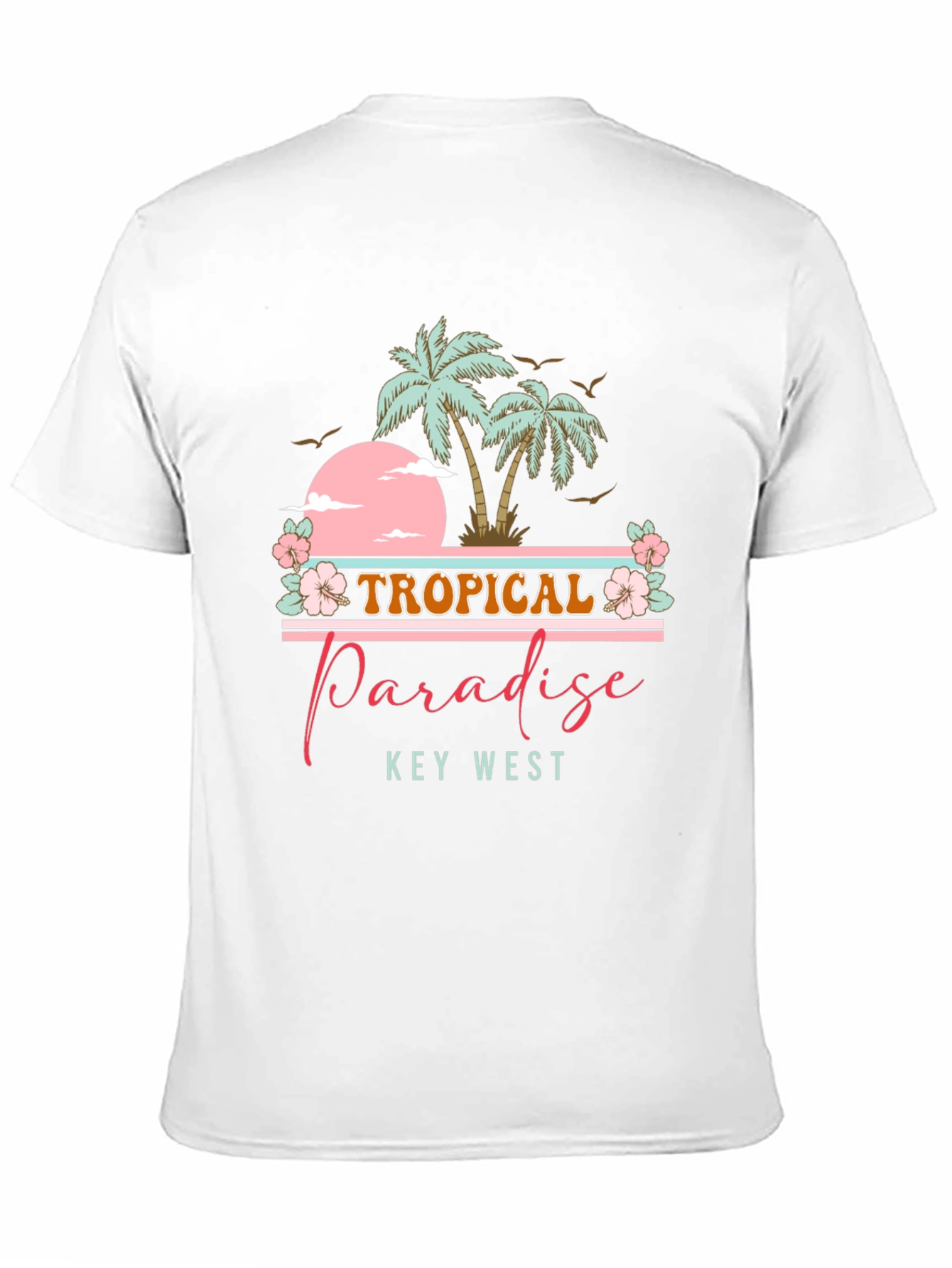 Tropical Paradise Tee - Key West Palm Tree Shirt