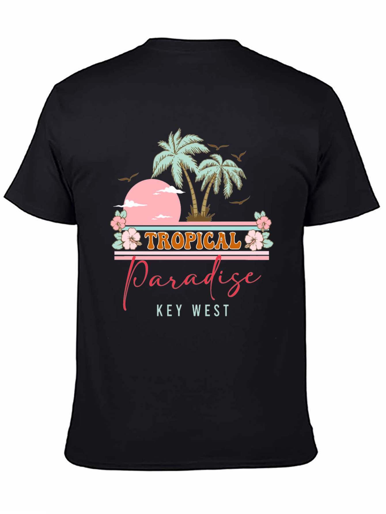 Tropical Paradise Tee - Key West Palm Tree Shirt
