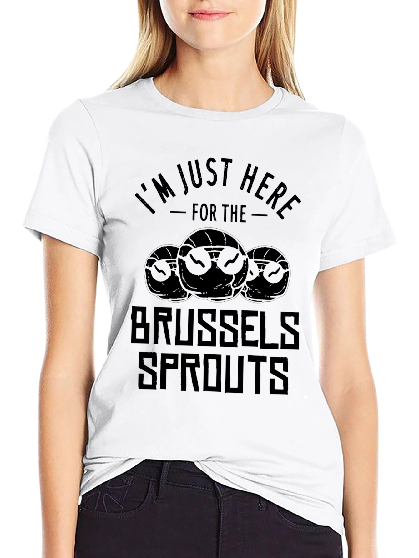 Brussels Sprouts Graphic Tee - Black