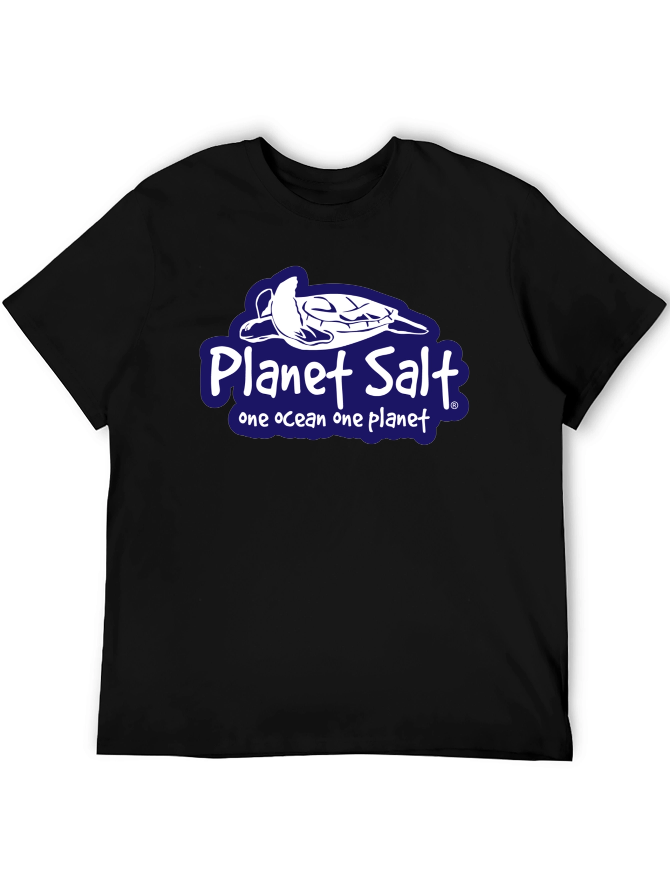 Planet Salt Black T-Shirt - One Ocean One Planet