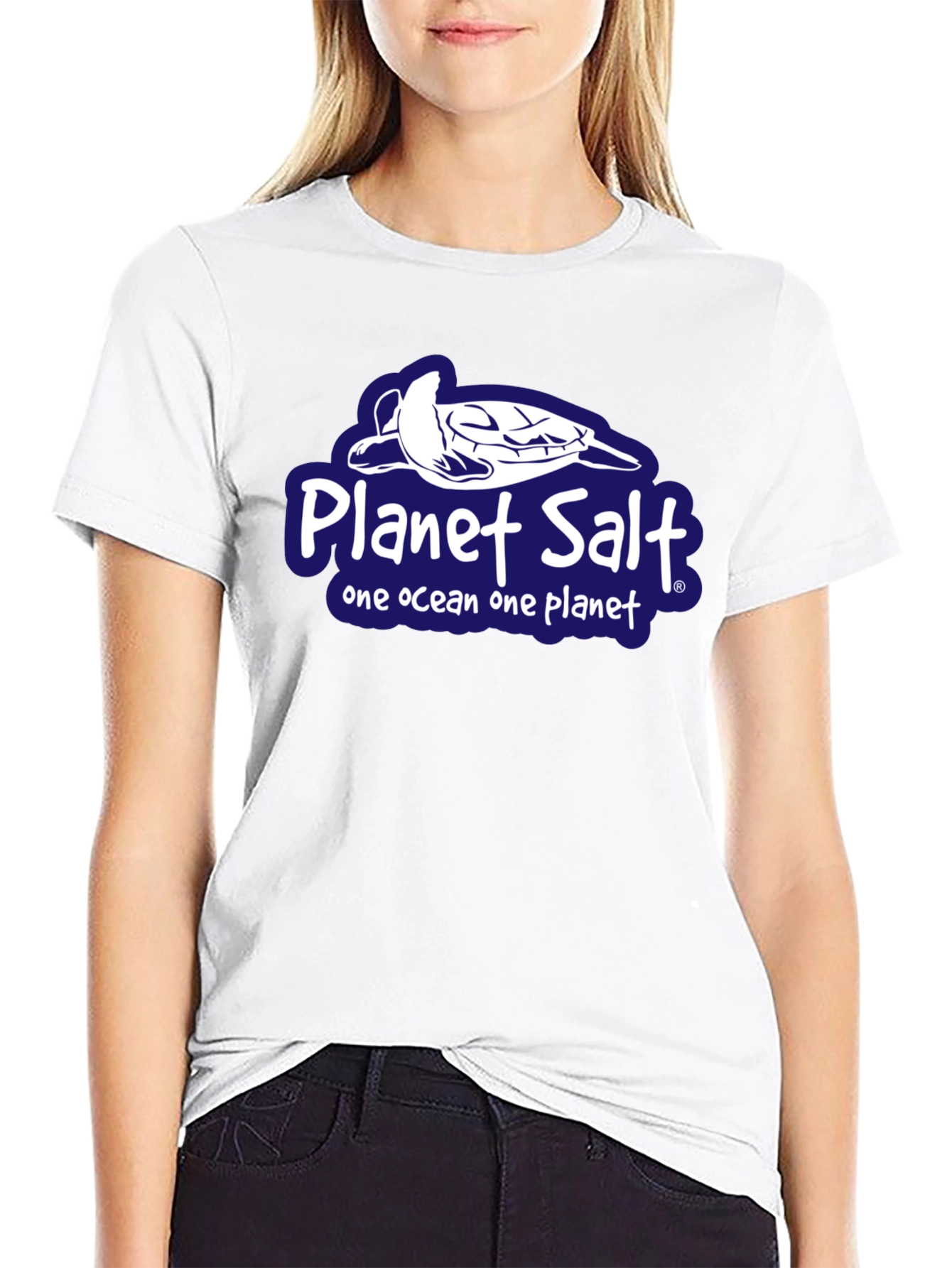 Planet Salt Black T-Shirt - One Ocean One Planet