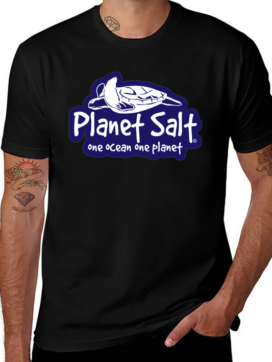 Planet Salt Black T-Shirt - One Ocean One Planet