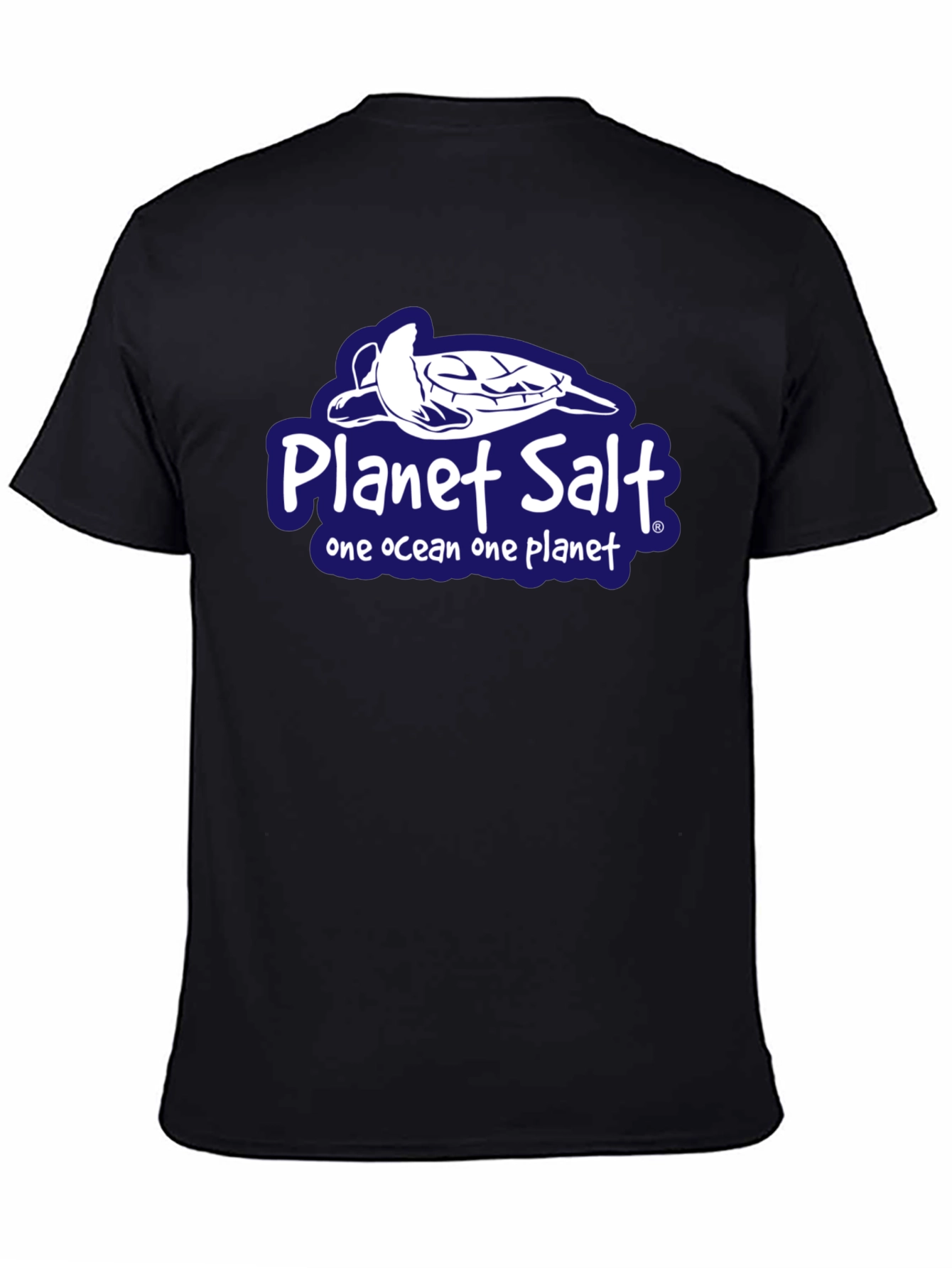 Planet Salt Black T-Shirt - One Ocean One Planet