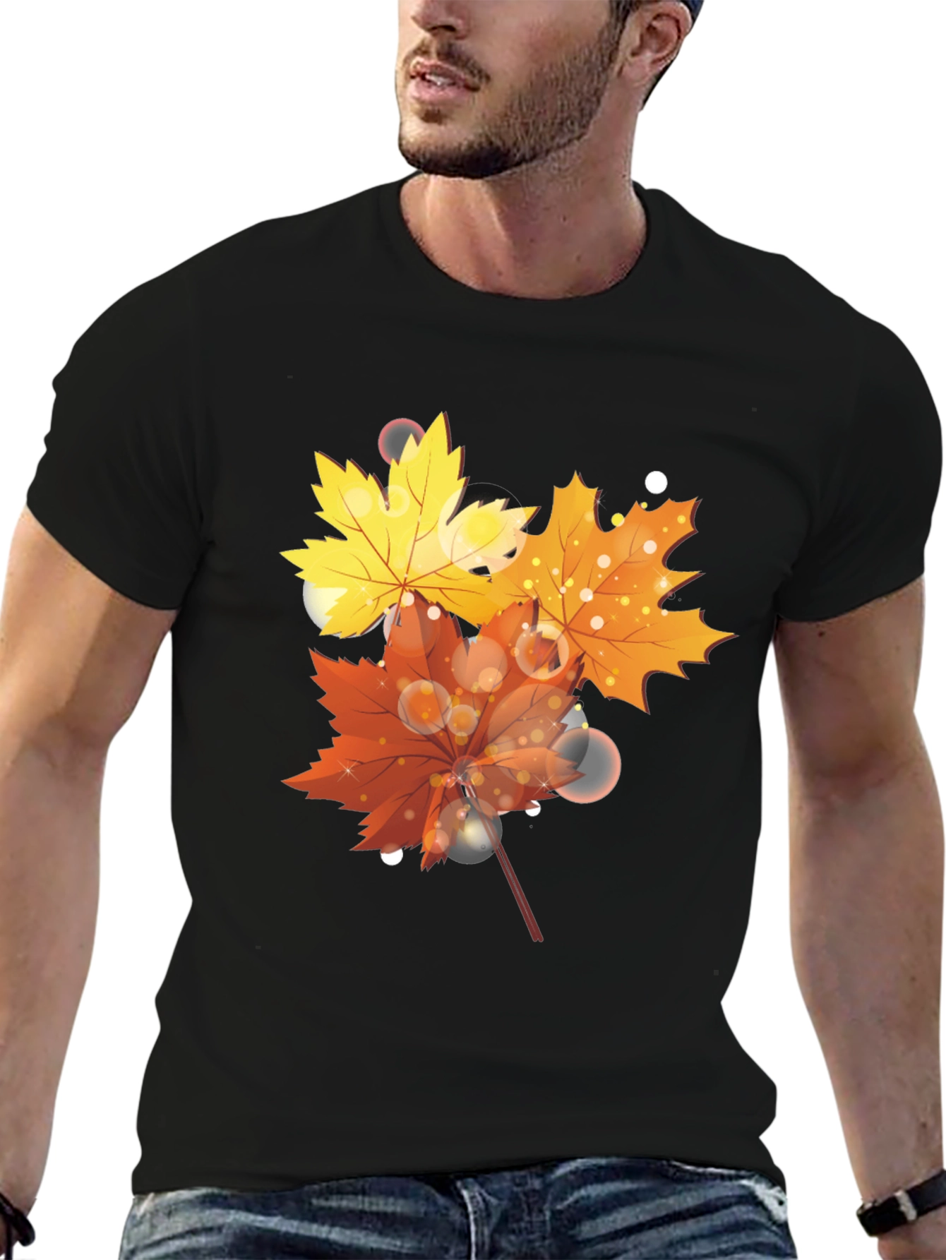 Autumn Leaves T-Shirt - Stylish Fall Design