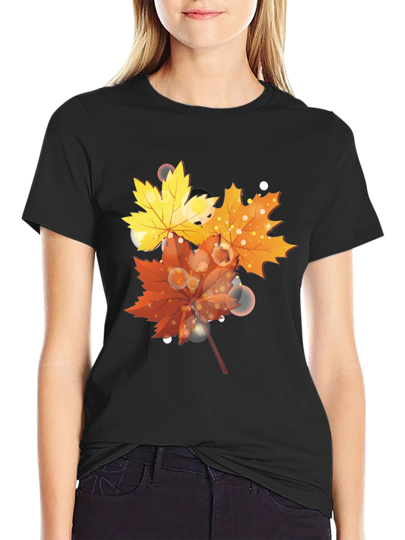 Autumn Leaves T-Shirt - Stylish Fall Design
