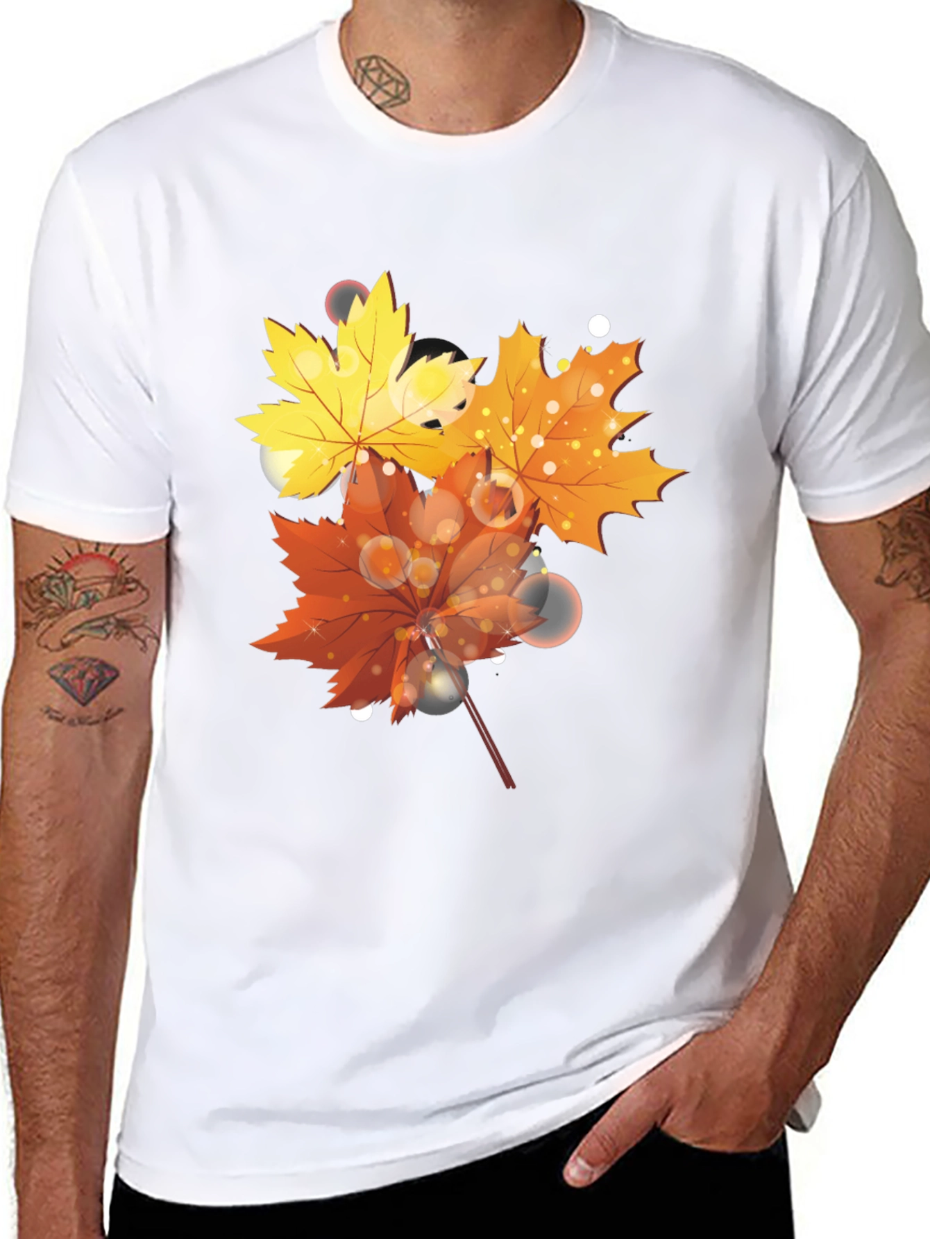 Autumn Leaves T-Shirt - Stylish Fall Design