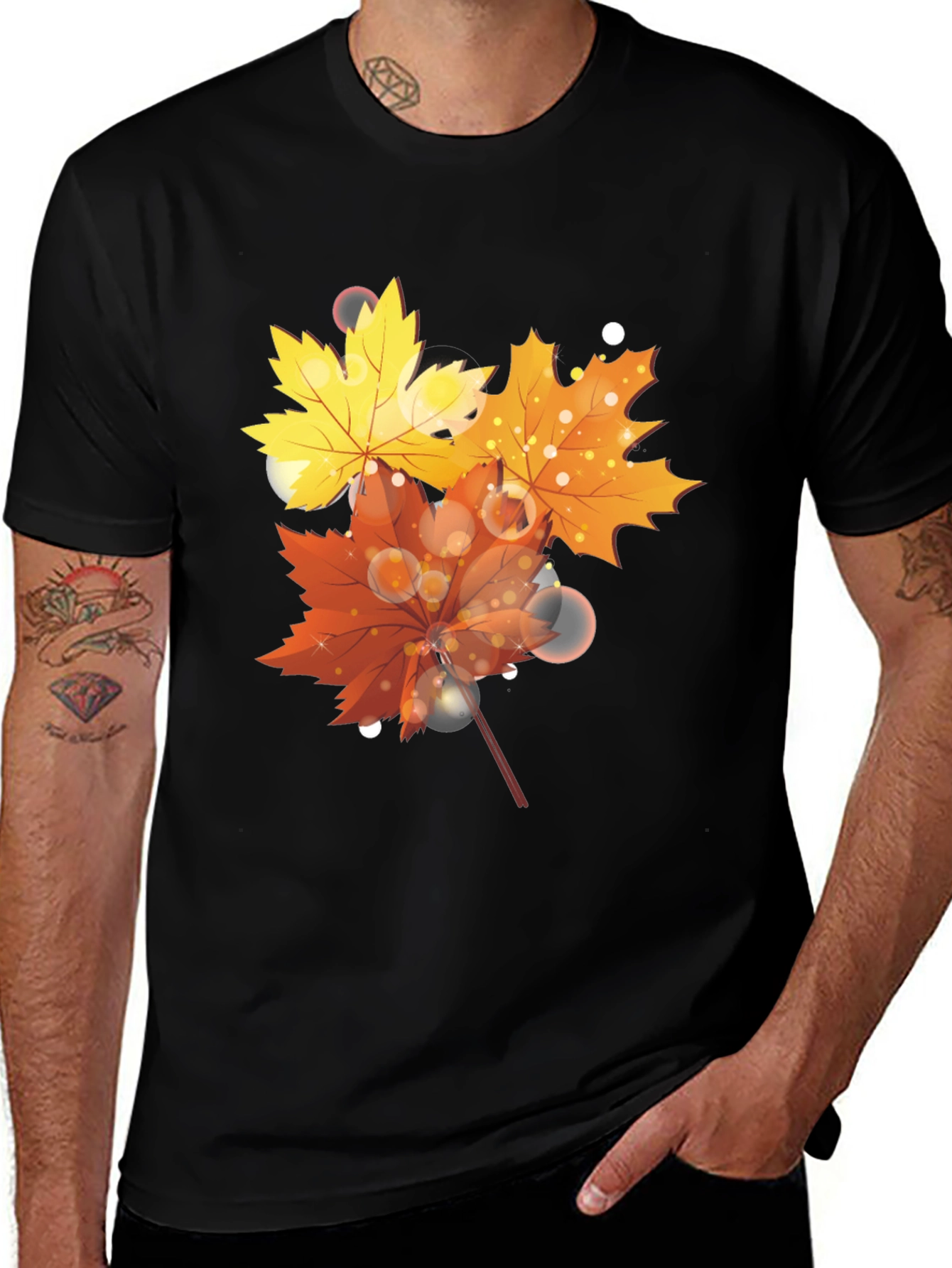 Autumn Leaves T-Shirt - Stylish Fall Design