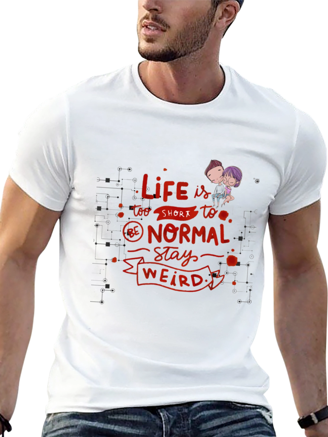 Life is Too Short - Novelty Graphic T-Shirt