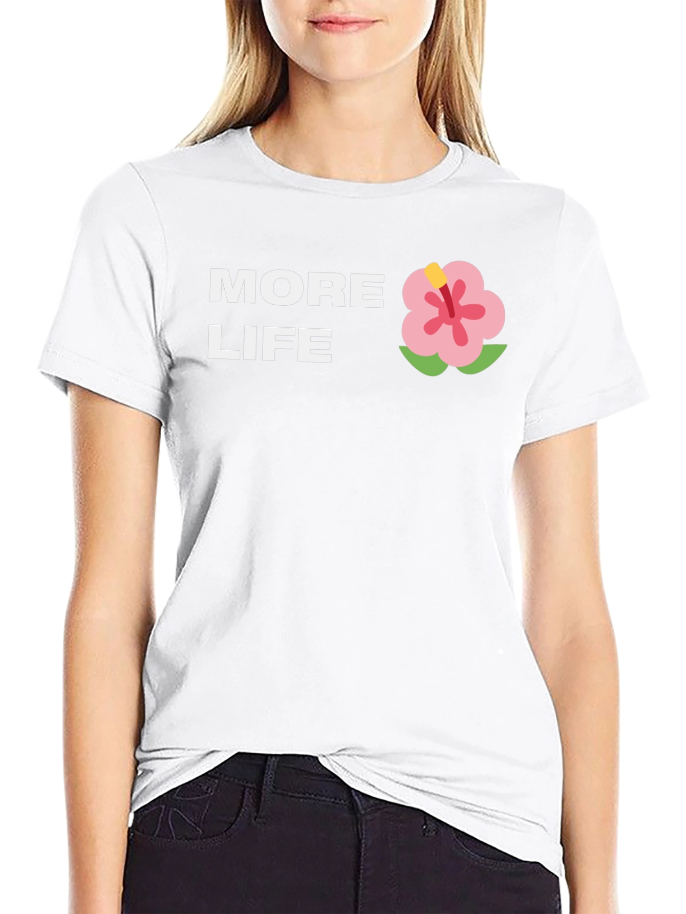 More Life Graphic Tee - Casual Black T-Shirt