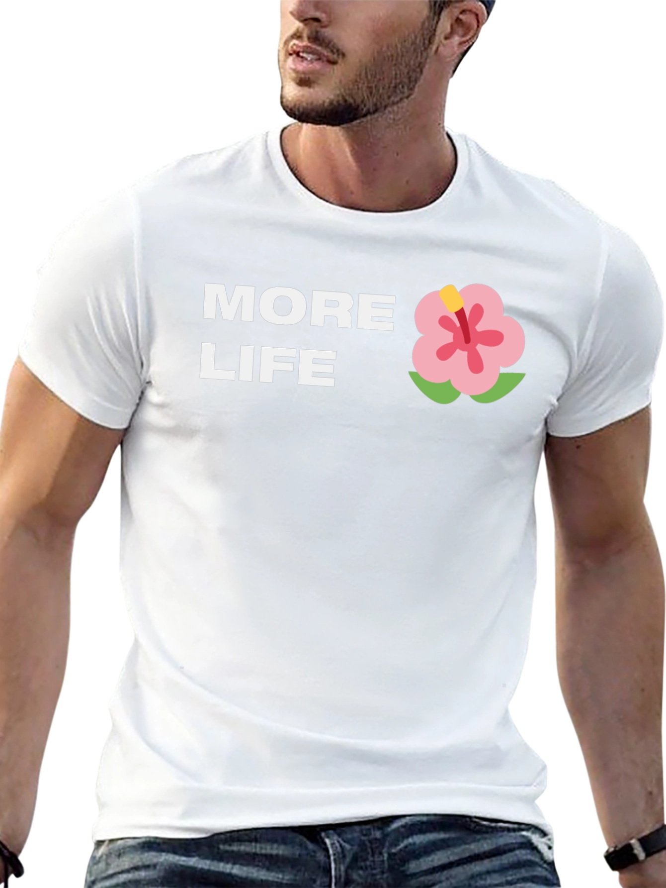 More Life Graphic Tee - Casual Black T-Shirt