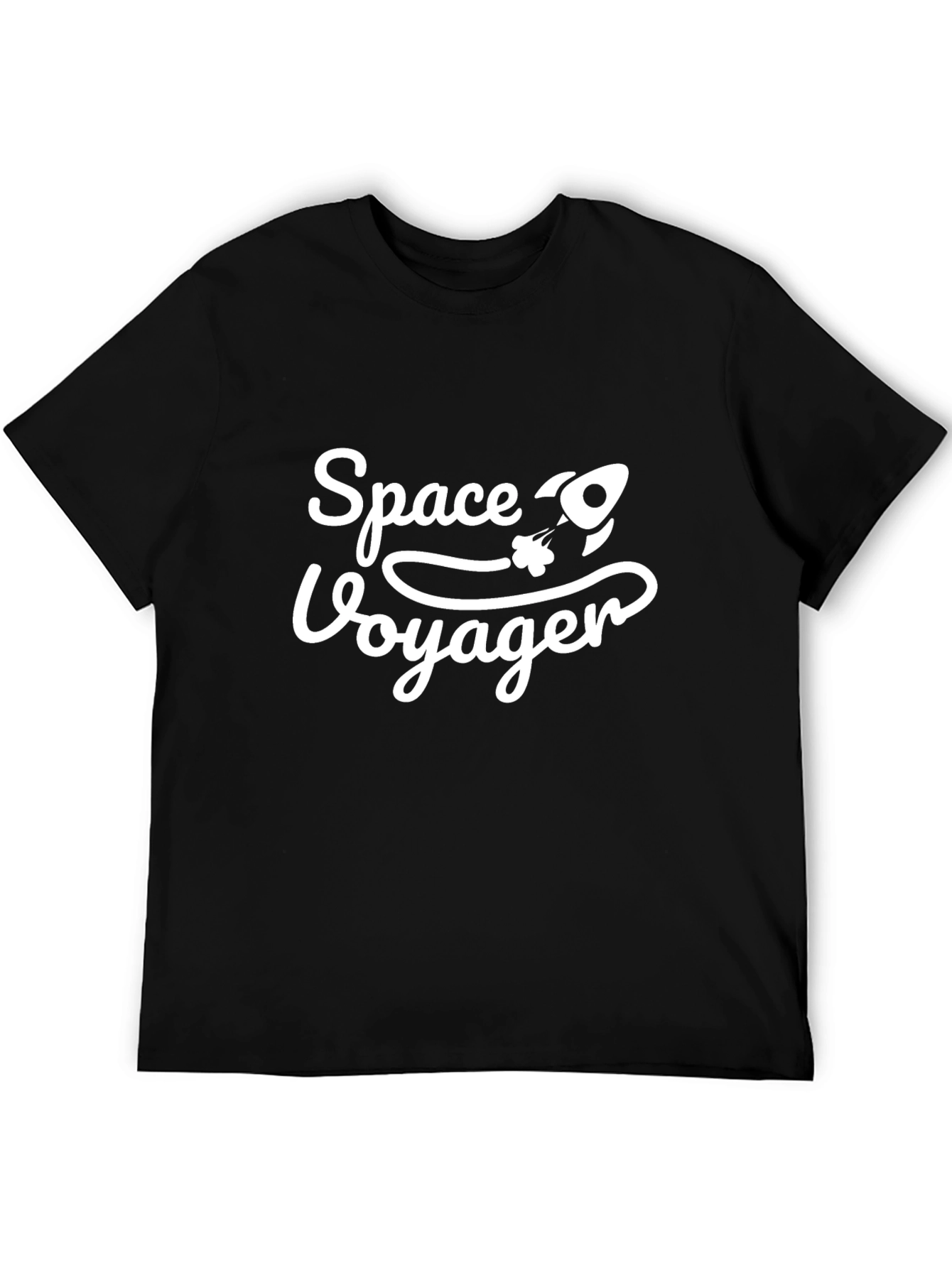Space Voyager Graphic Tee - Black T-Shirt