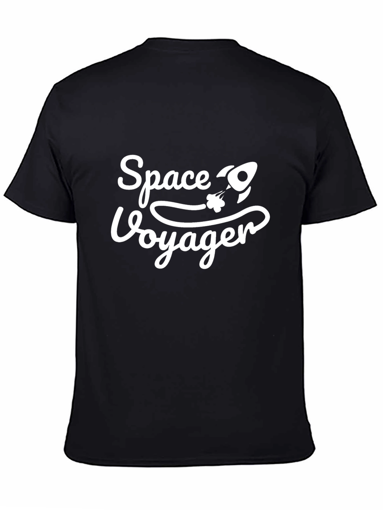 Space Voyager Graphic Tee - Black T-Shirt